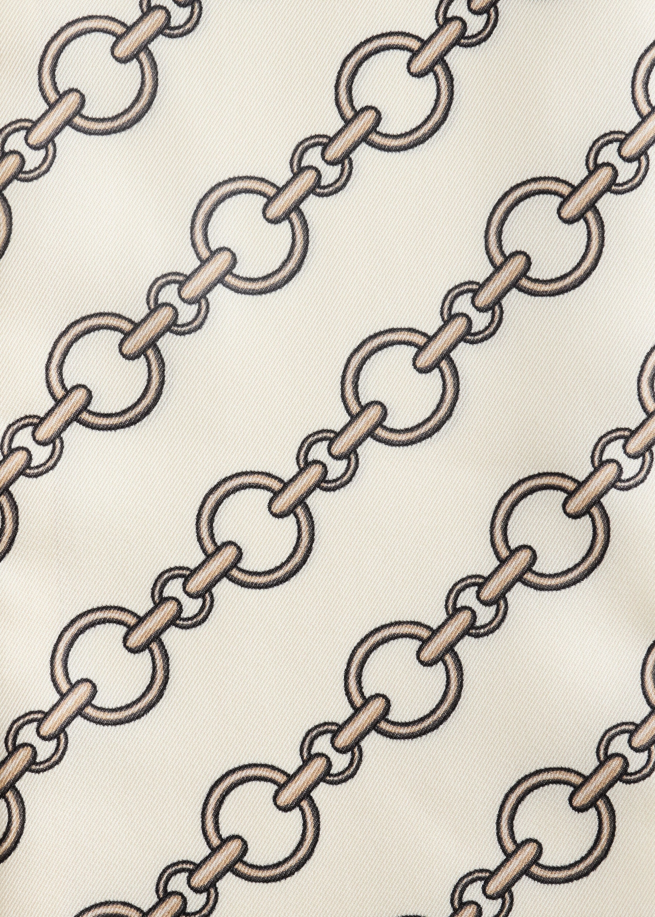 Slim Silk Print Scarf - {{variantName}} - Descriptive Detail