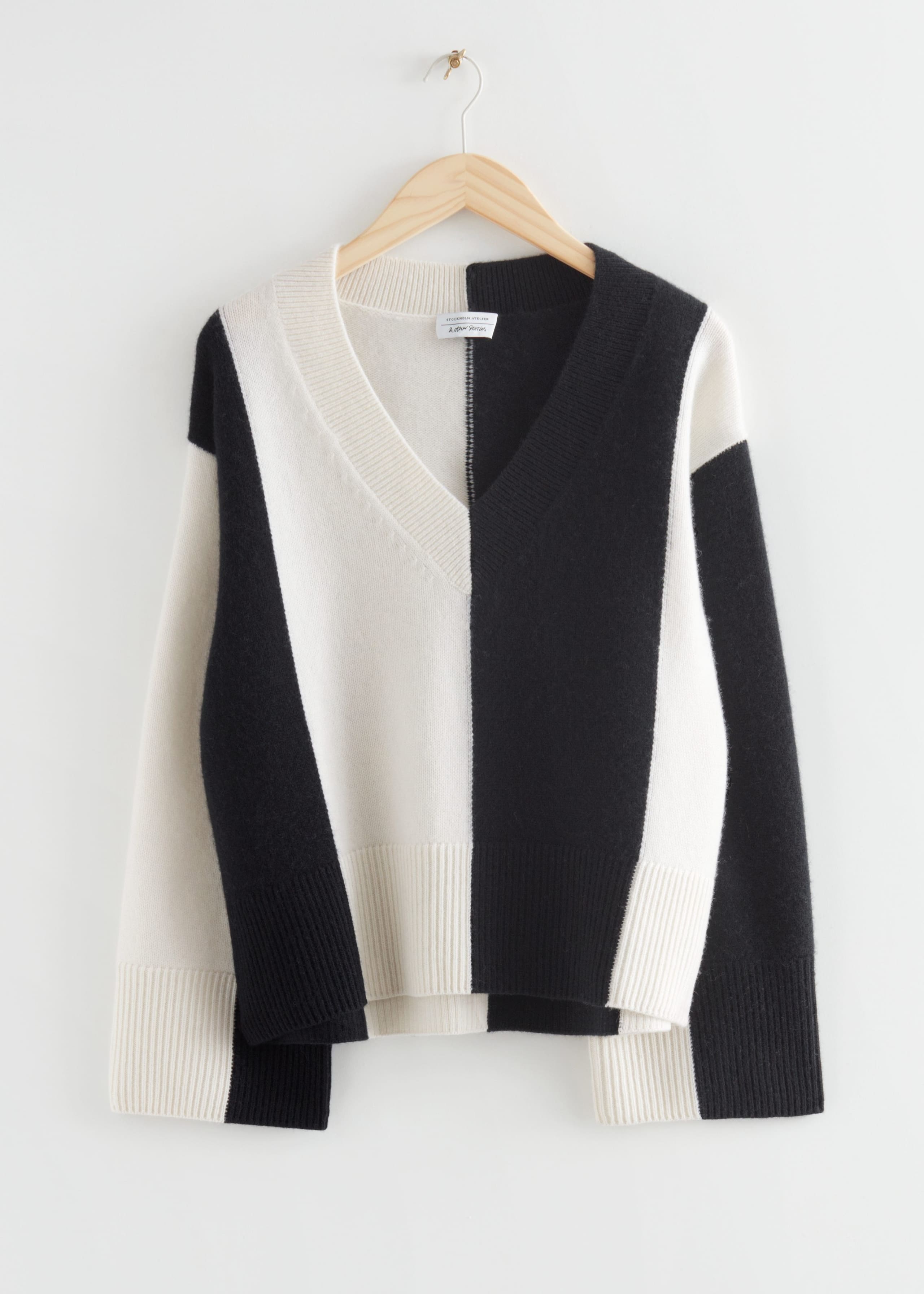 Oversized Lambswool V-Neck Sweater
