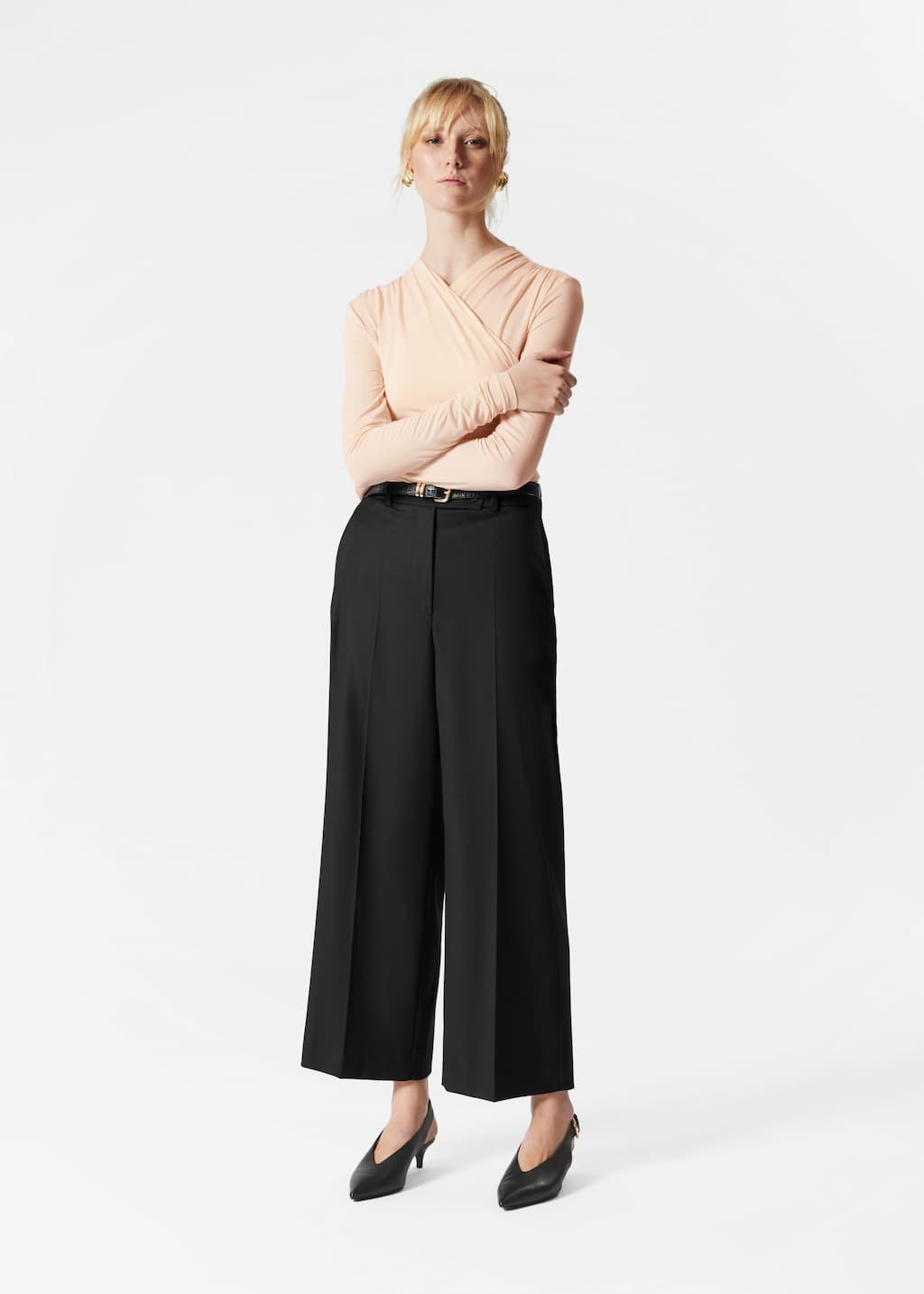 Pantalones sastre recortados - Gris - Lookbook