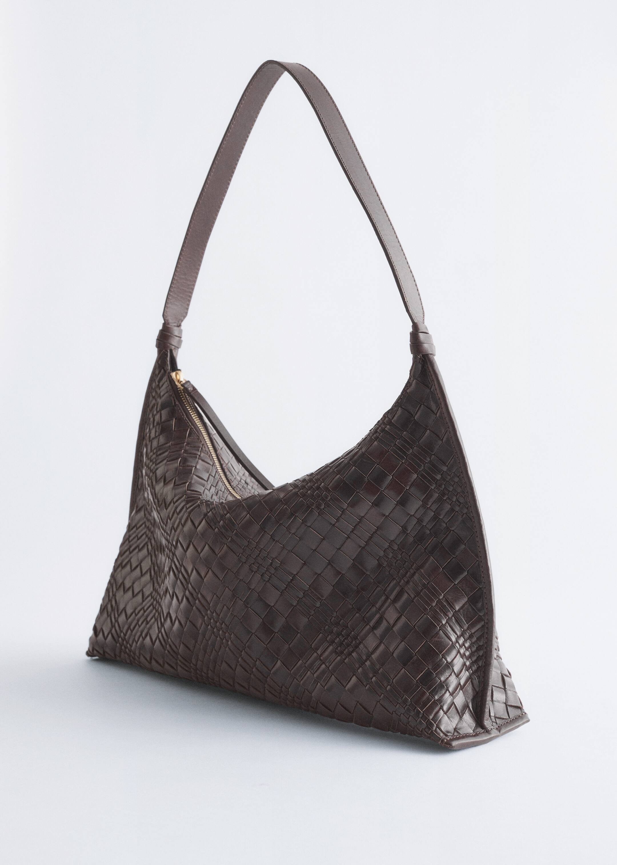 Agrandir l'image: Tote bag en cuir entrelacé - Marron foncé - FEMME | H&M FR 5