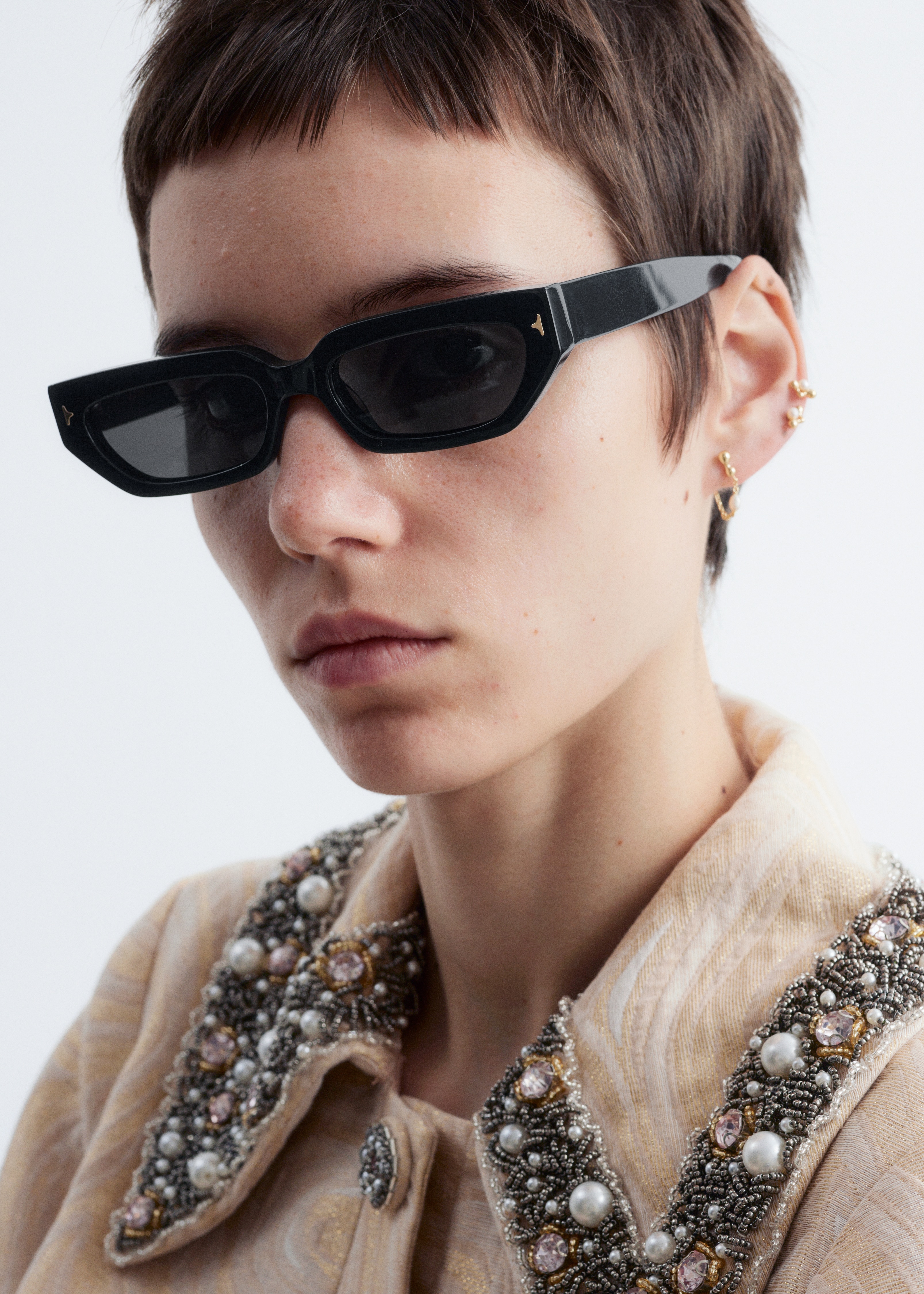 Náušnice so sladkovodnými perlami - Zlaté