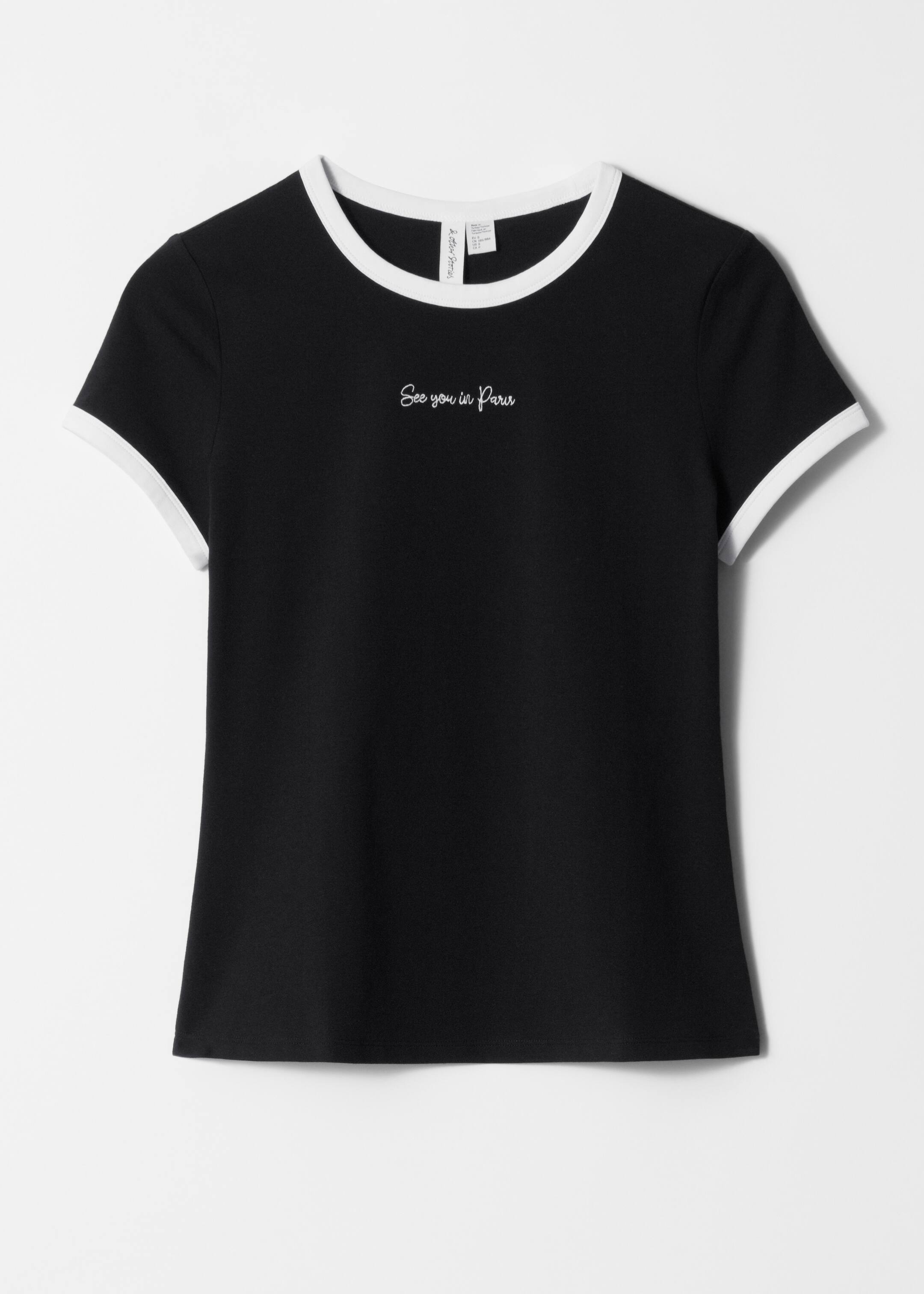 Vezi imaginea mai mare: Embroidery T-Shirt - Negru - FEMEI | H&M RO 6