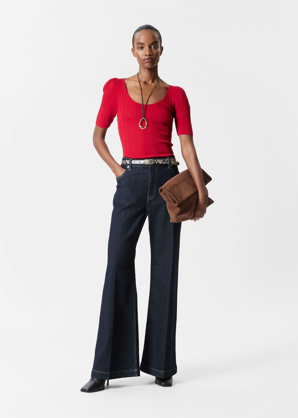 Image of Rib-Knit Top