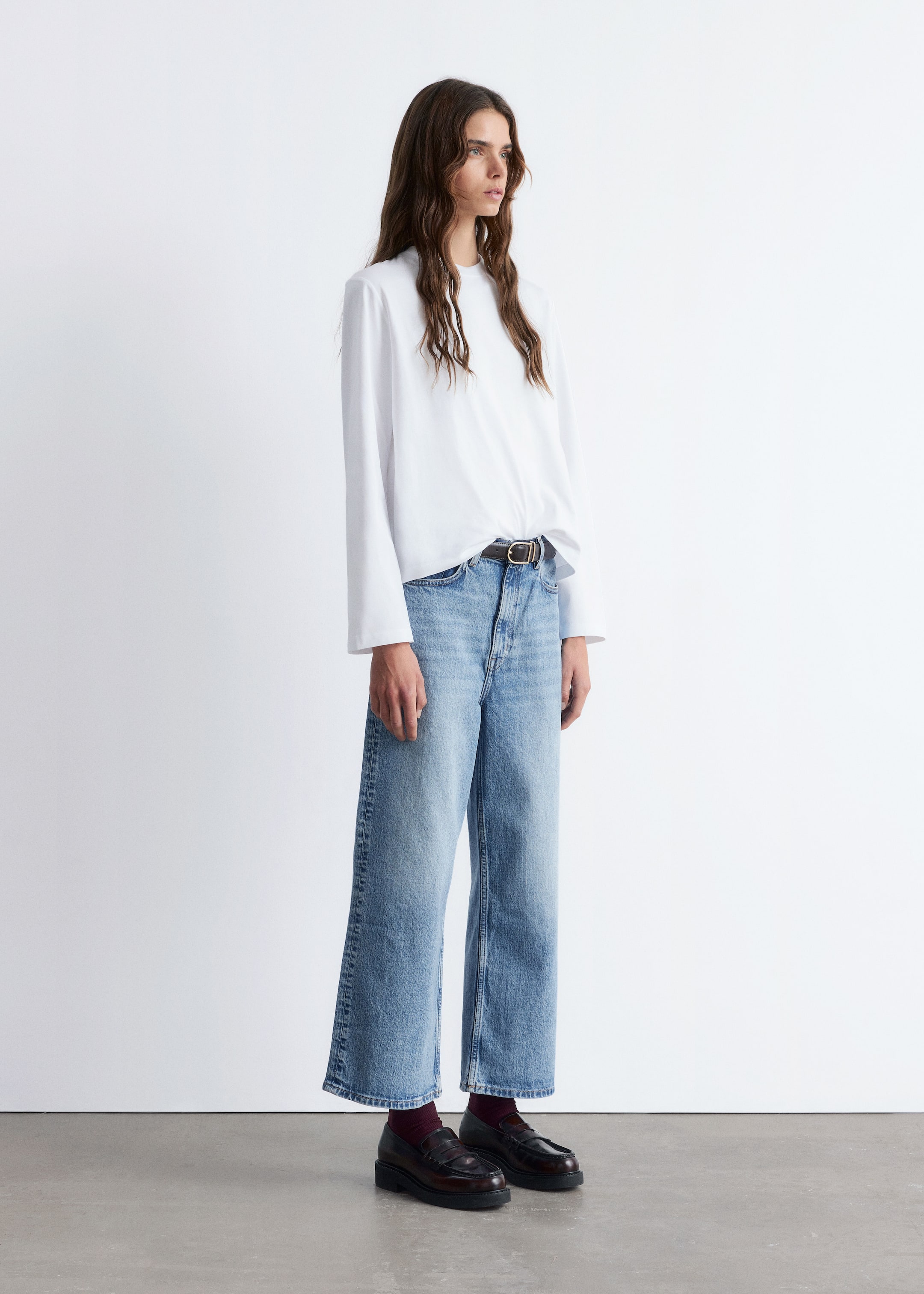 Größeres Bild anzeigen: Langarmshirt aus Jersey - Weiß - Ladies | H&M AT 4
