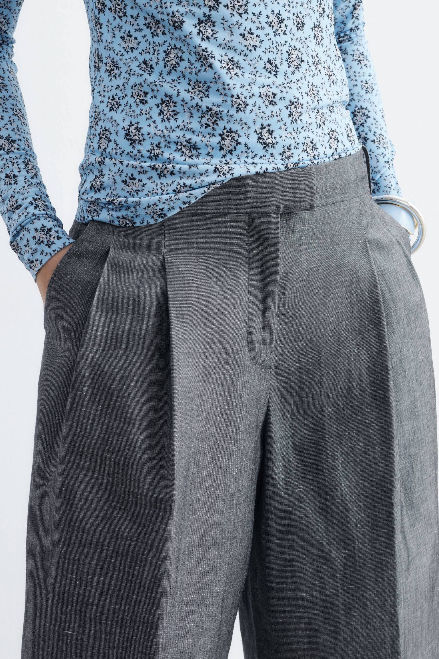 Elegante bermudashort - Grijs - 3