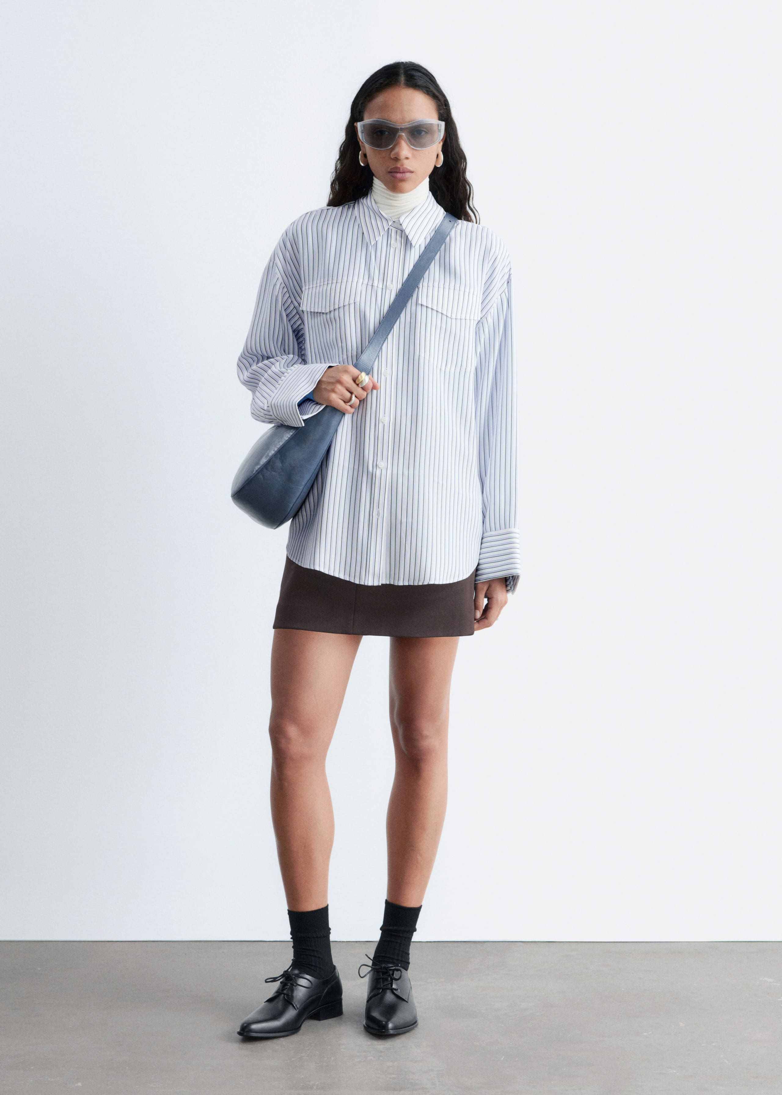 Image of Striped Patch-Pocket Shirt