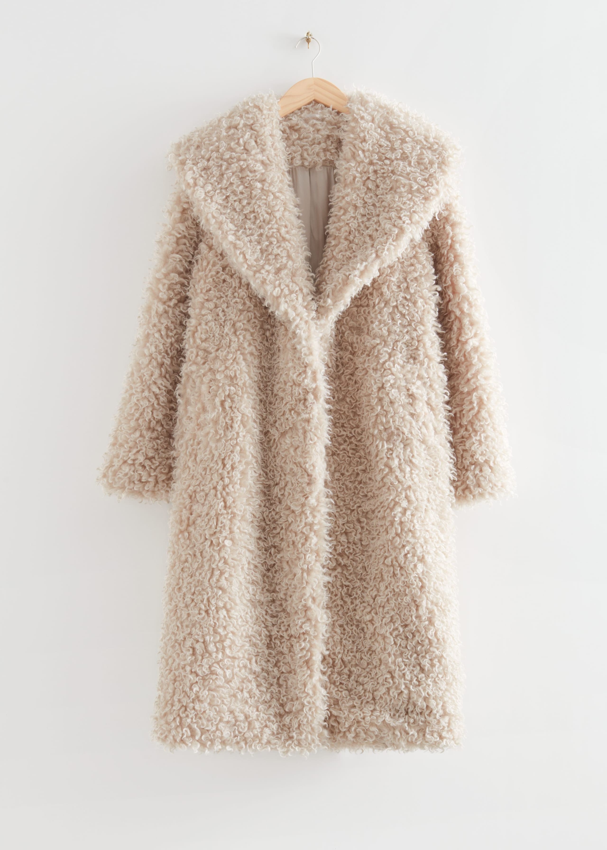 Faux Sherpa Coat - Cream - Still Life