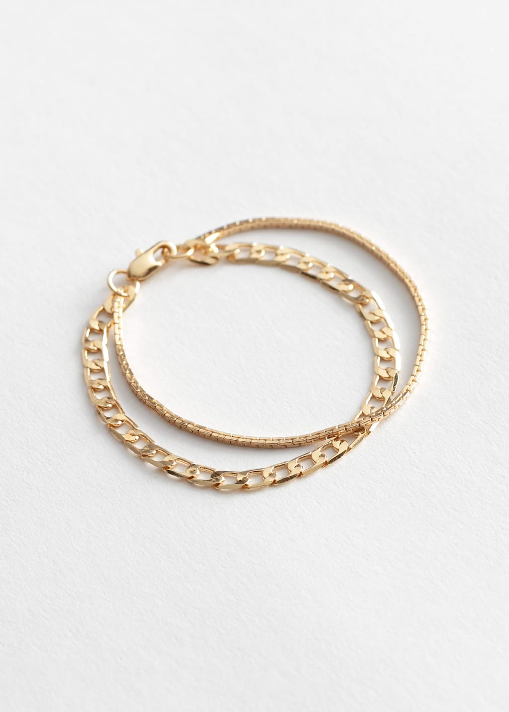 Duo Chain Bracelet - Gold - Natura morta