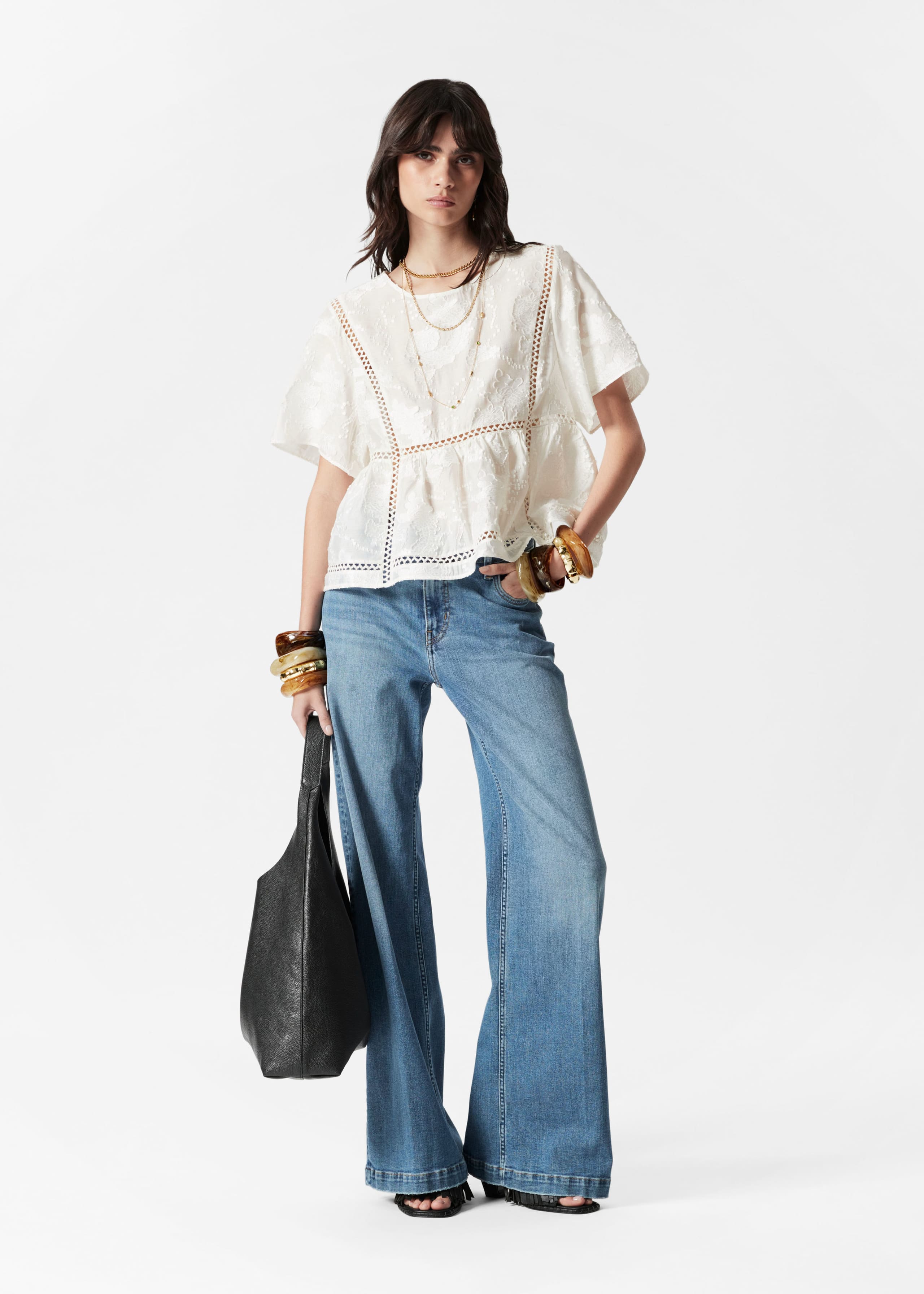 Strukturiertes Oberteil - Altrosa - Lookbook