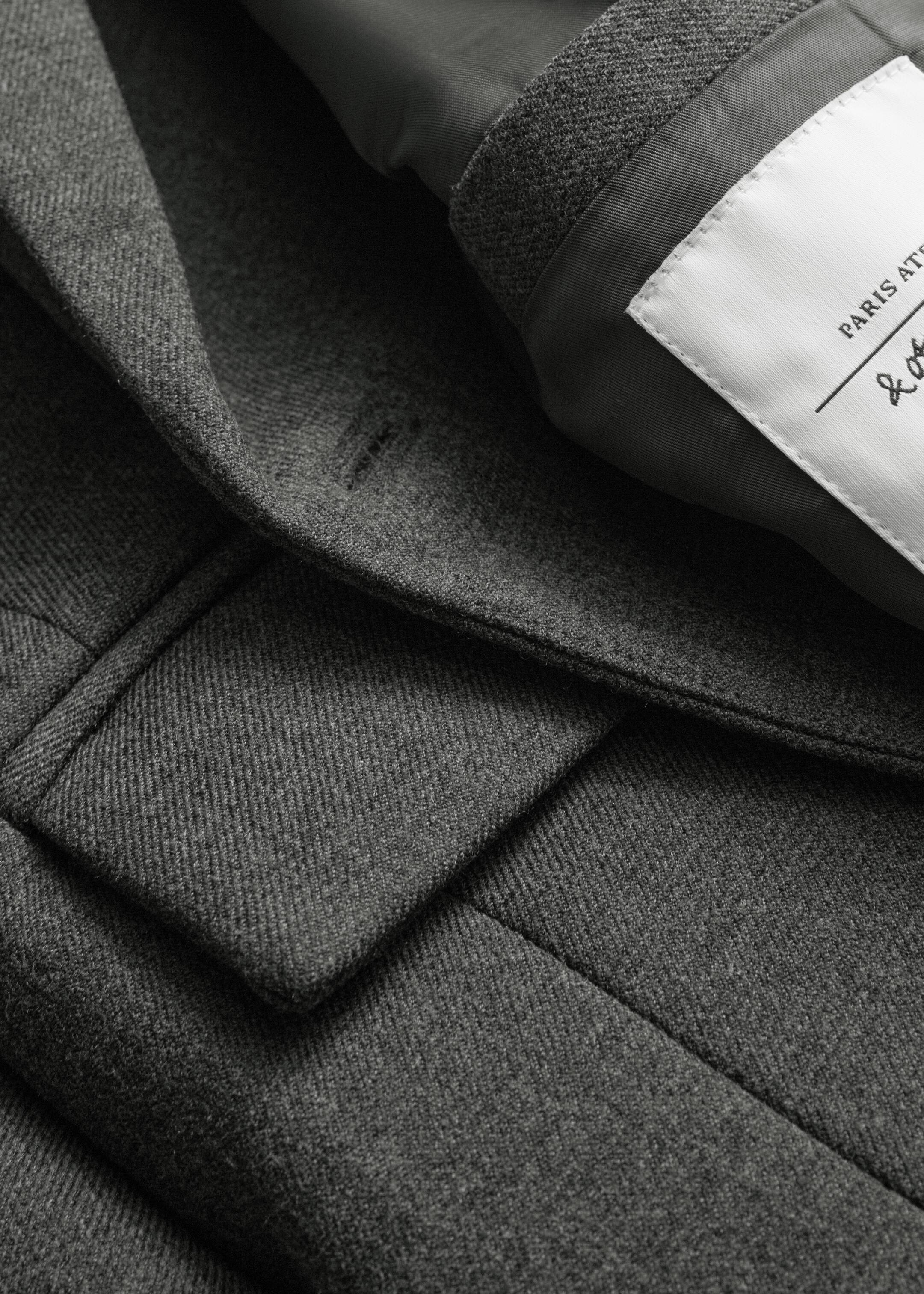 Se større billede: Dobbeltradet uldblazer - Mørkegrå - DAME | H&M DK 2