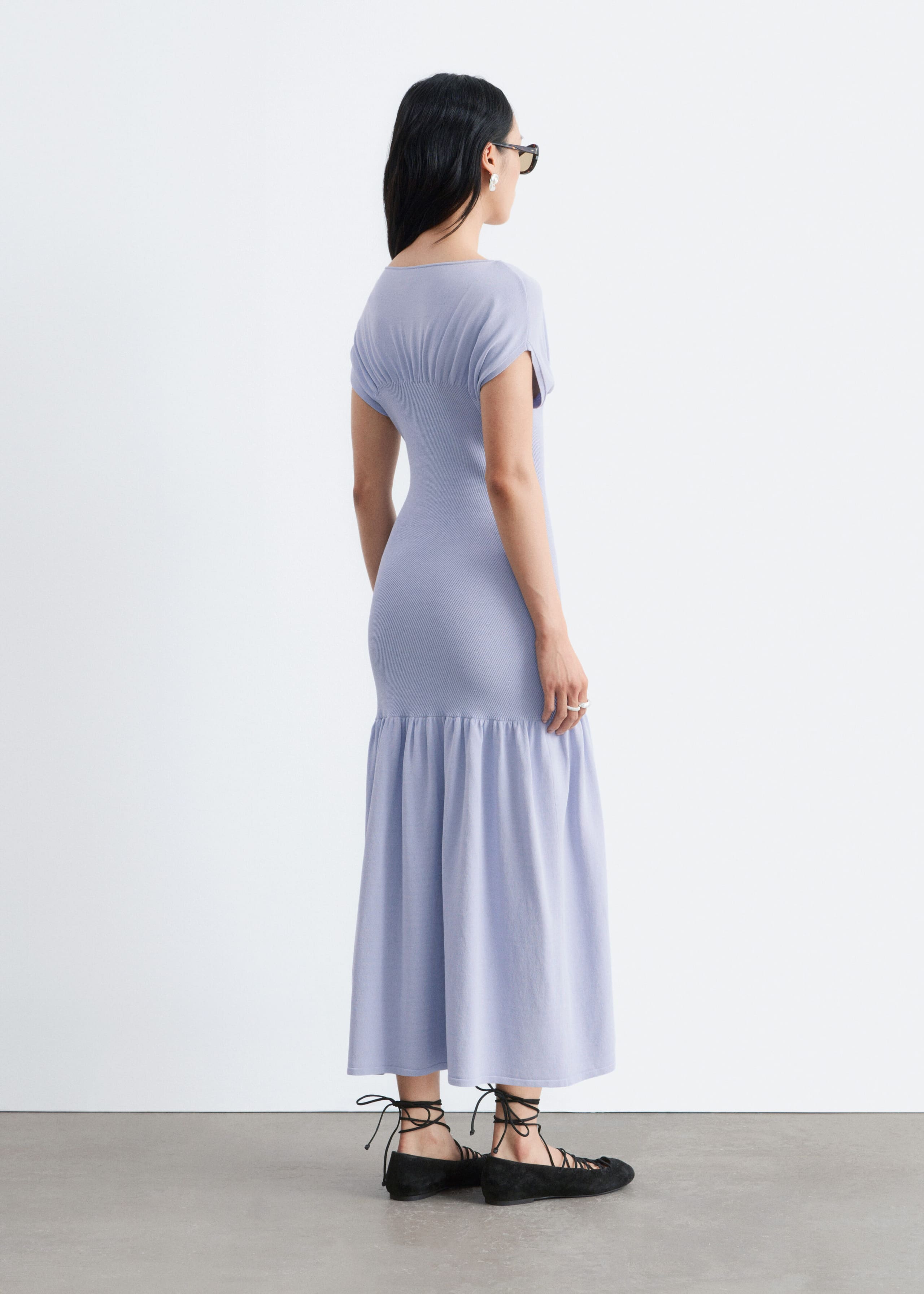 Panel Maxi Dress - Blue - Lookbook