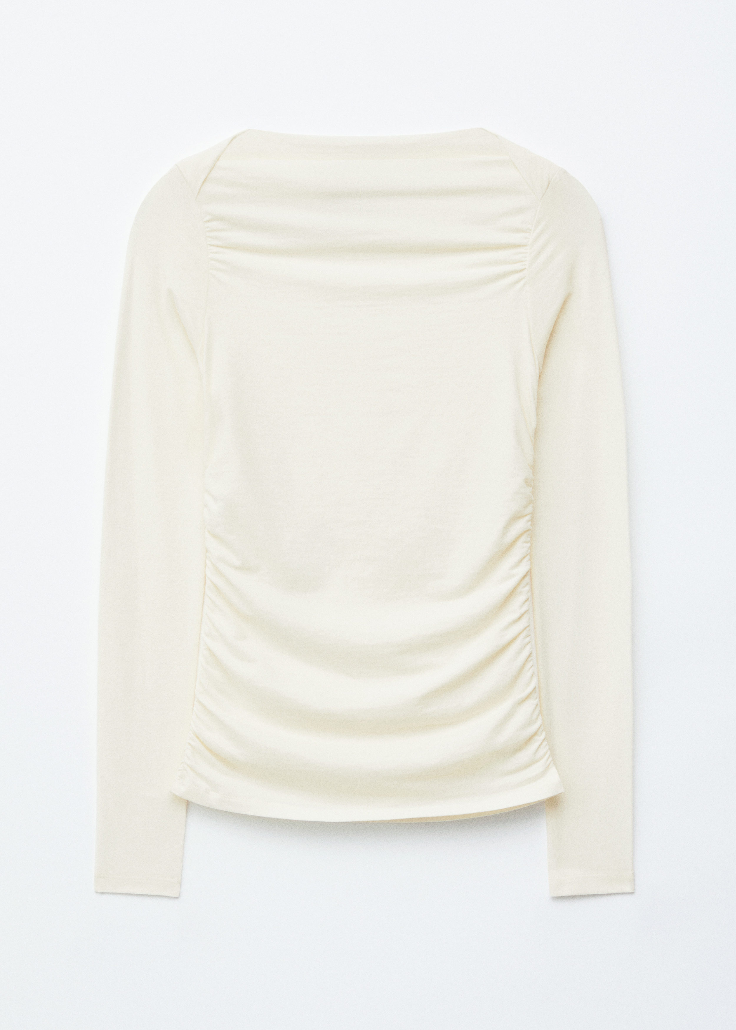 Ruched Boatneck Top