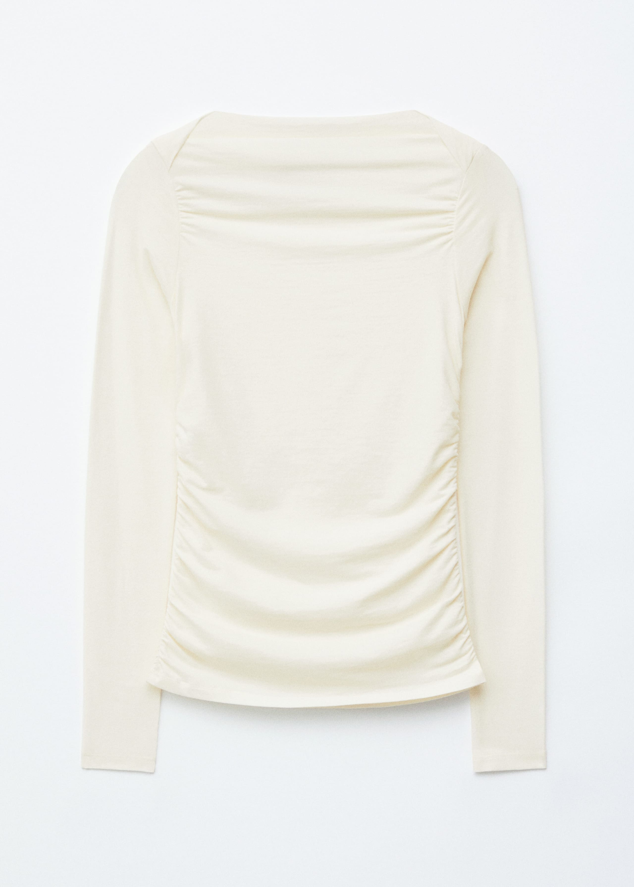 Image of Ruched Boatneck Top