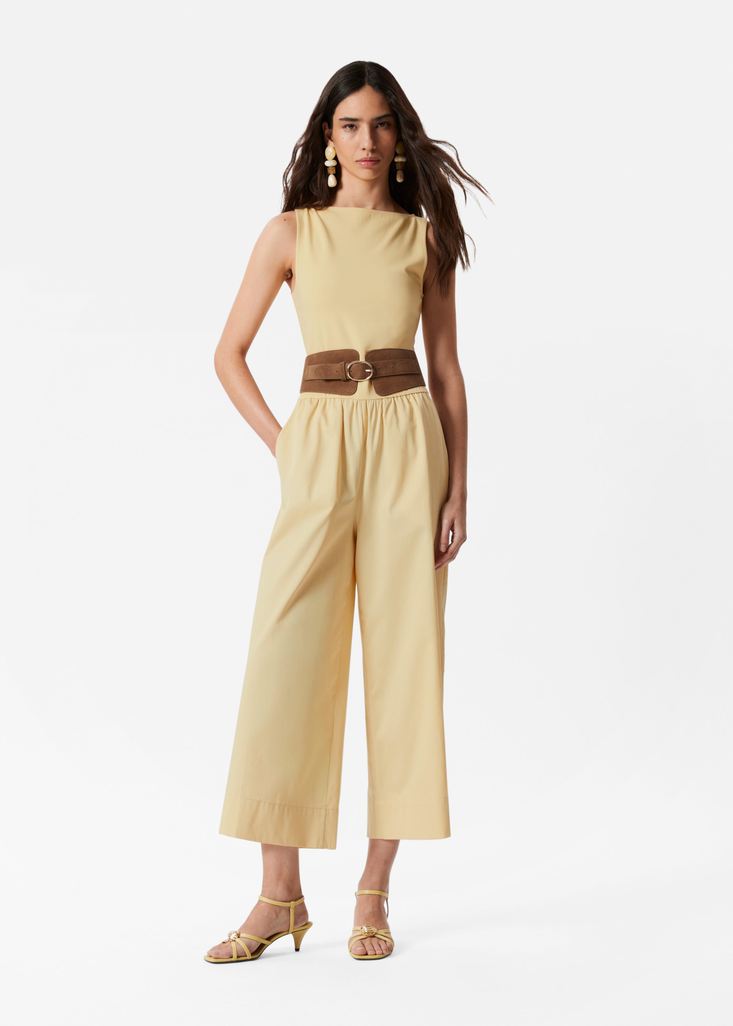 Relaxed Belted Jumpsuit - Beige - & Other Stories DK
