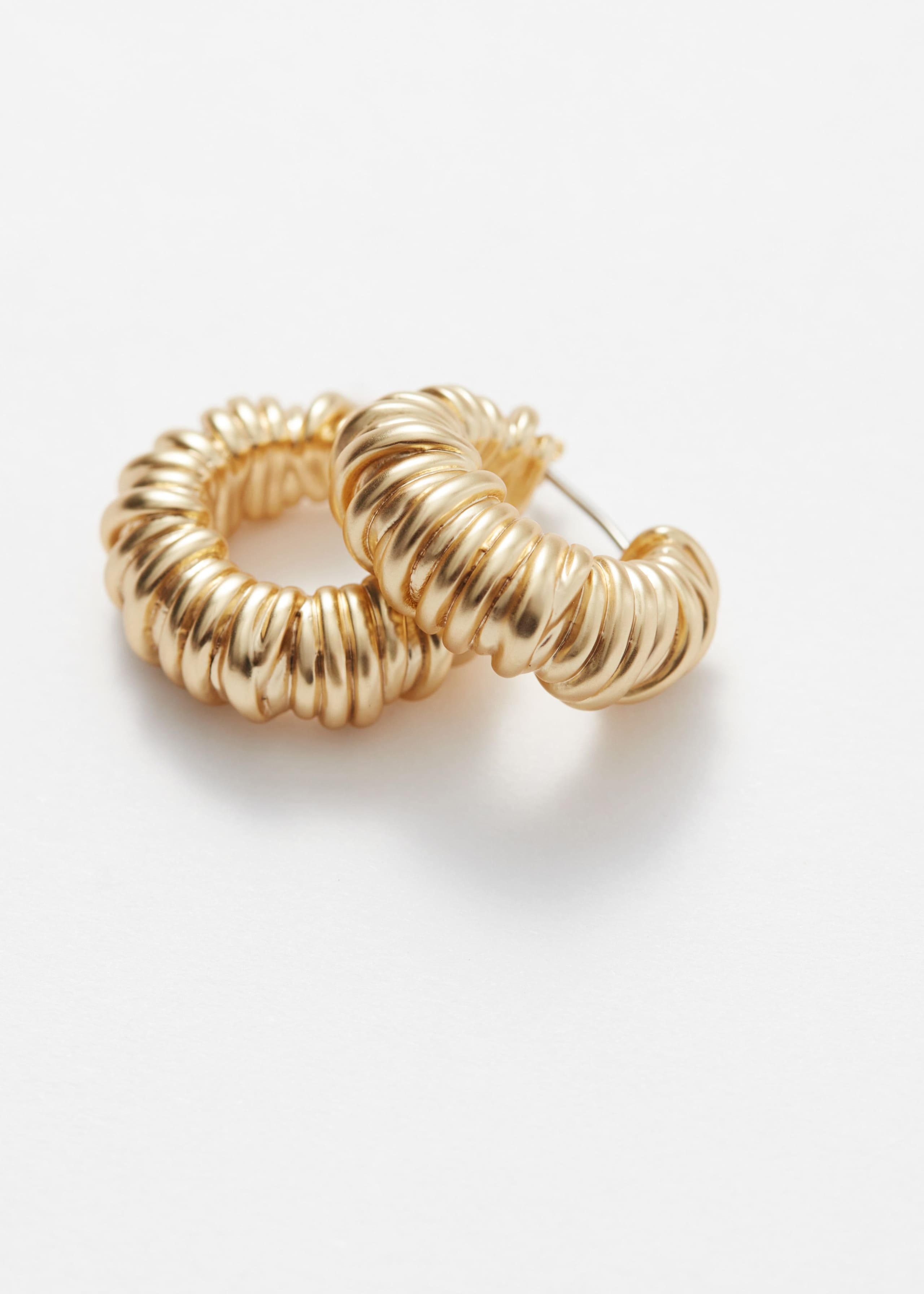 Irregular Hoop Earrings - Oro - Natura morta