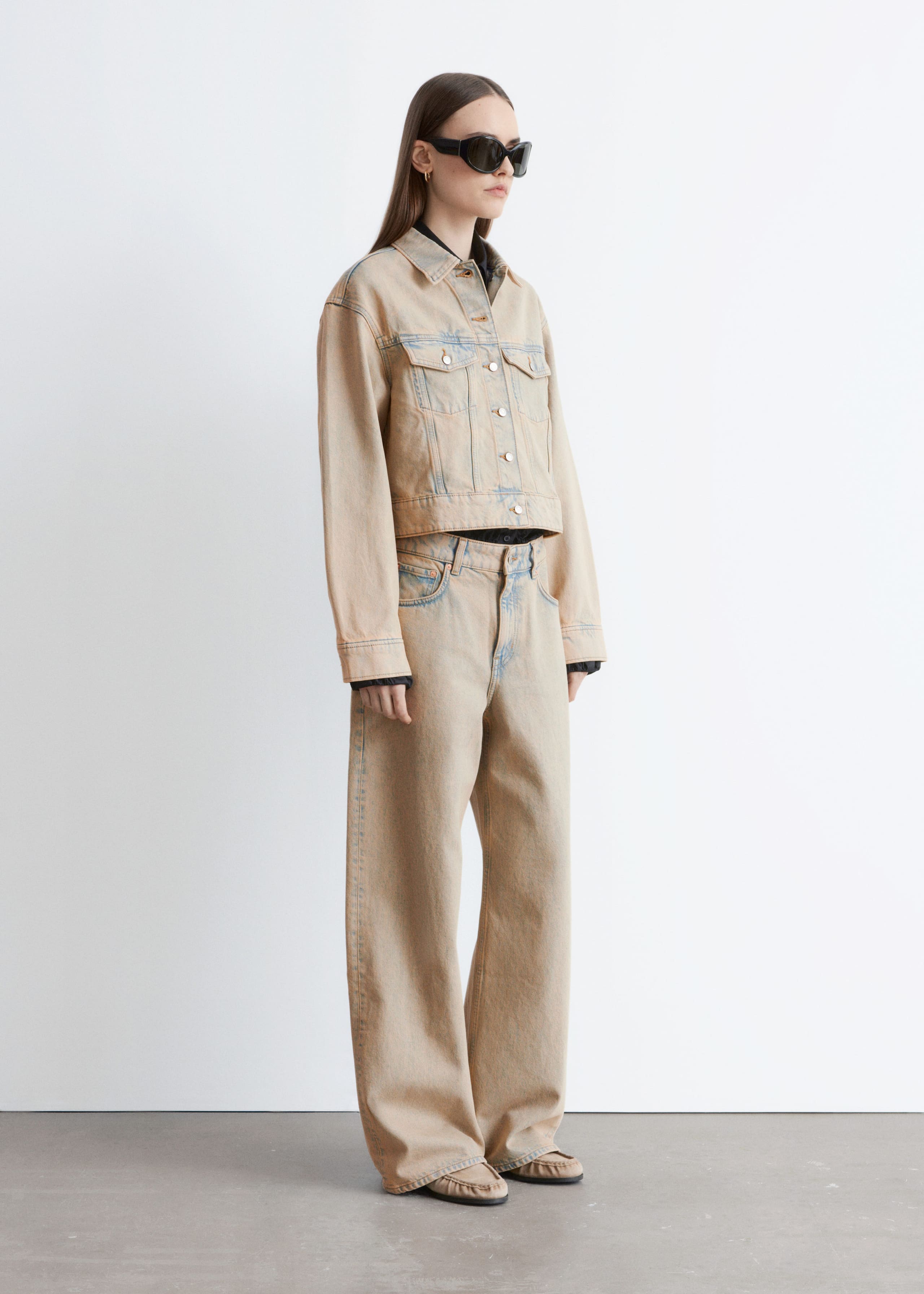 Image of Cropped Overdye Denim Jacket