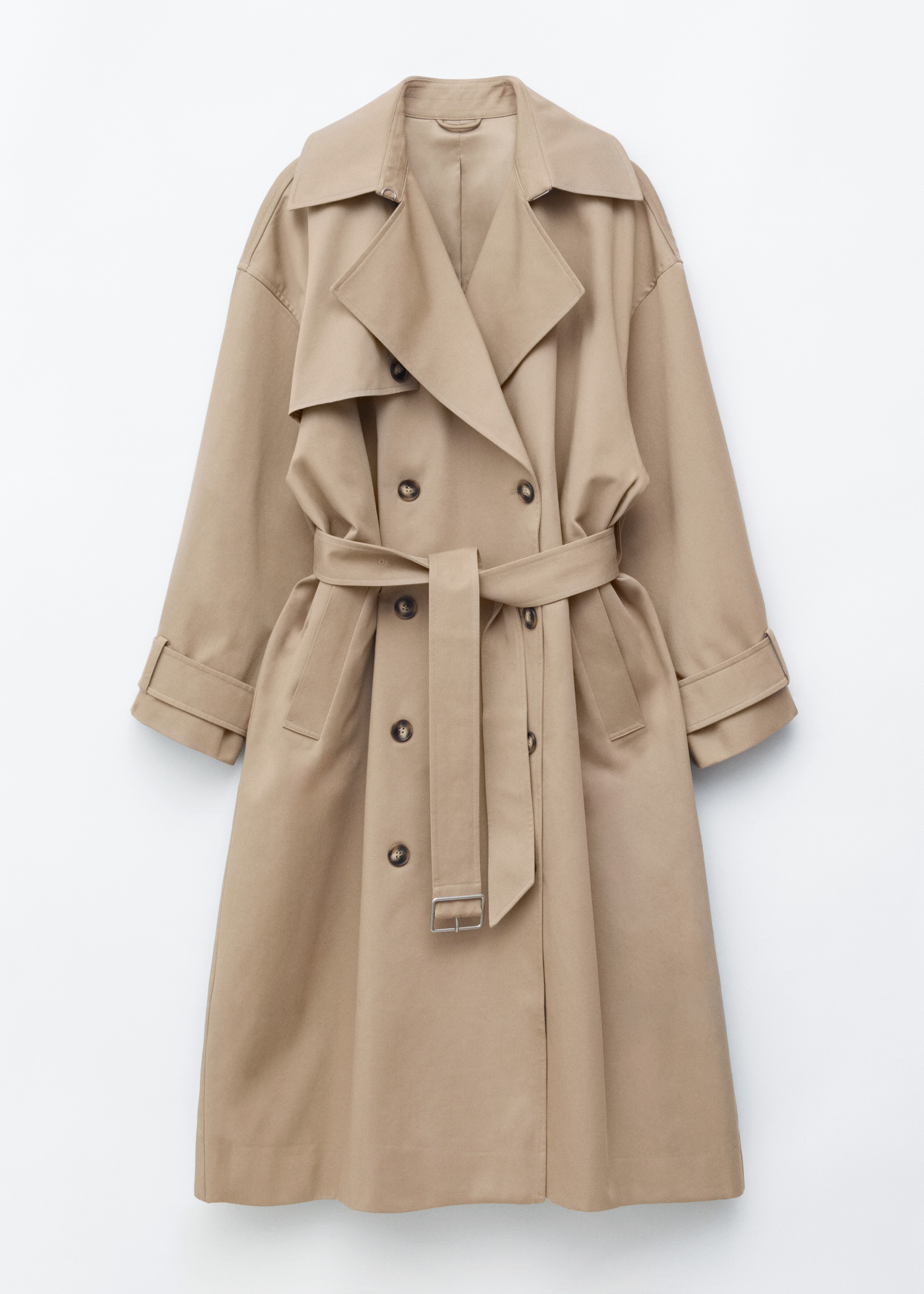 Trench-coat croisé - Beige/Beige