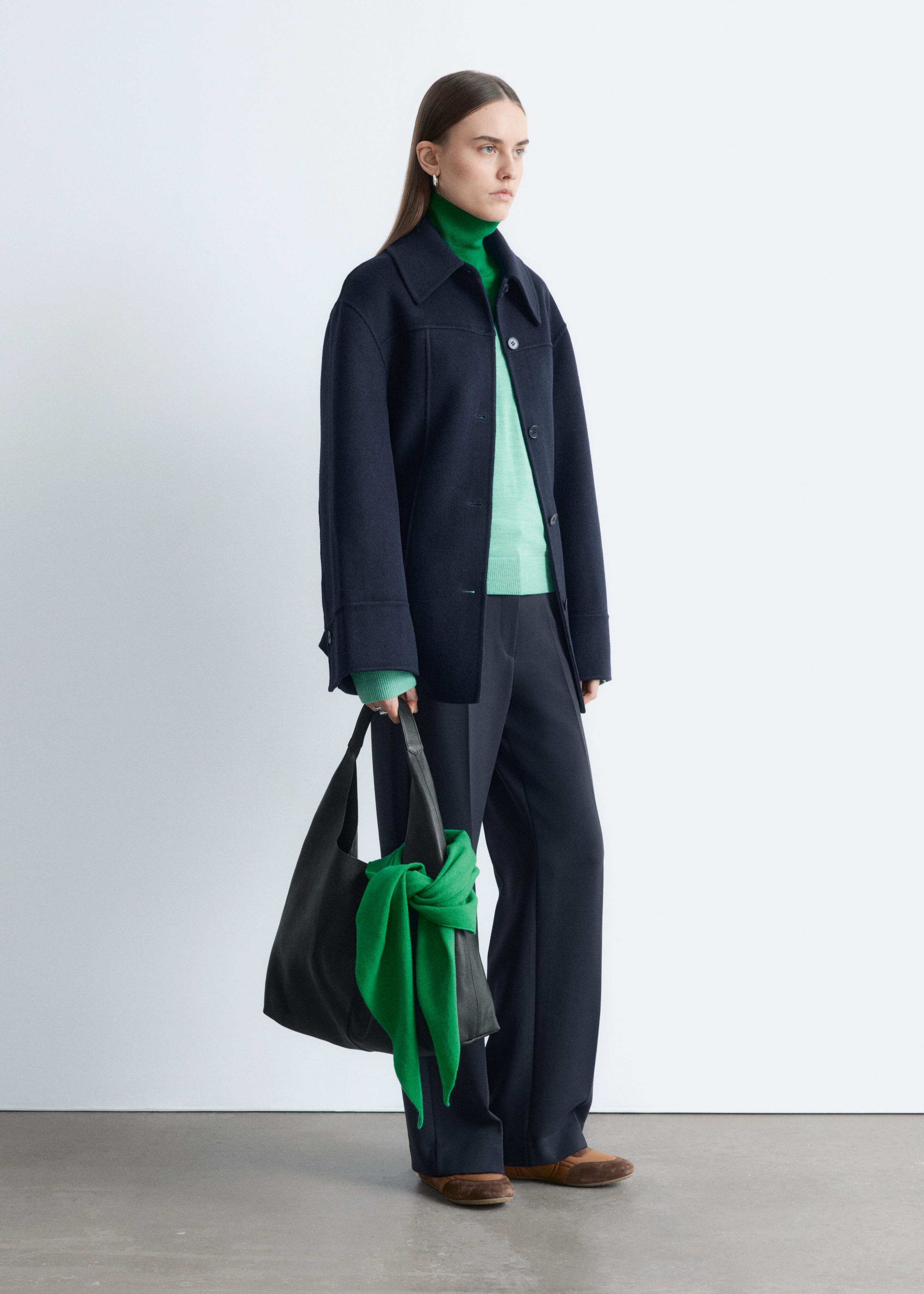 Image of Tapered Wool Jacket