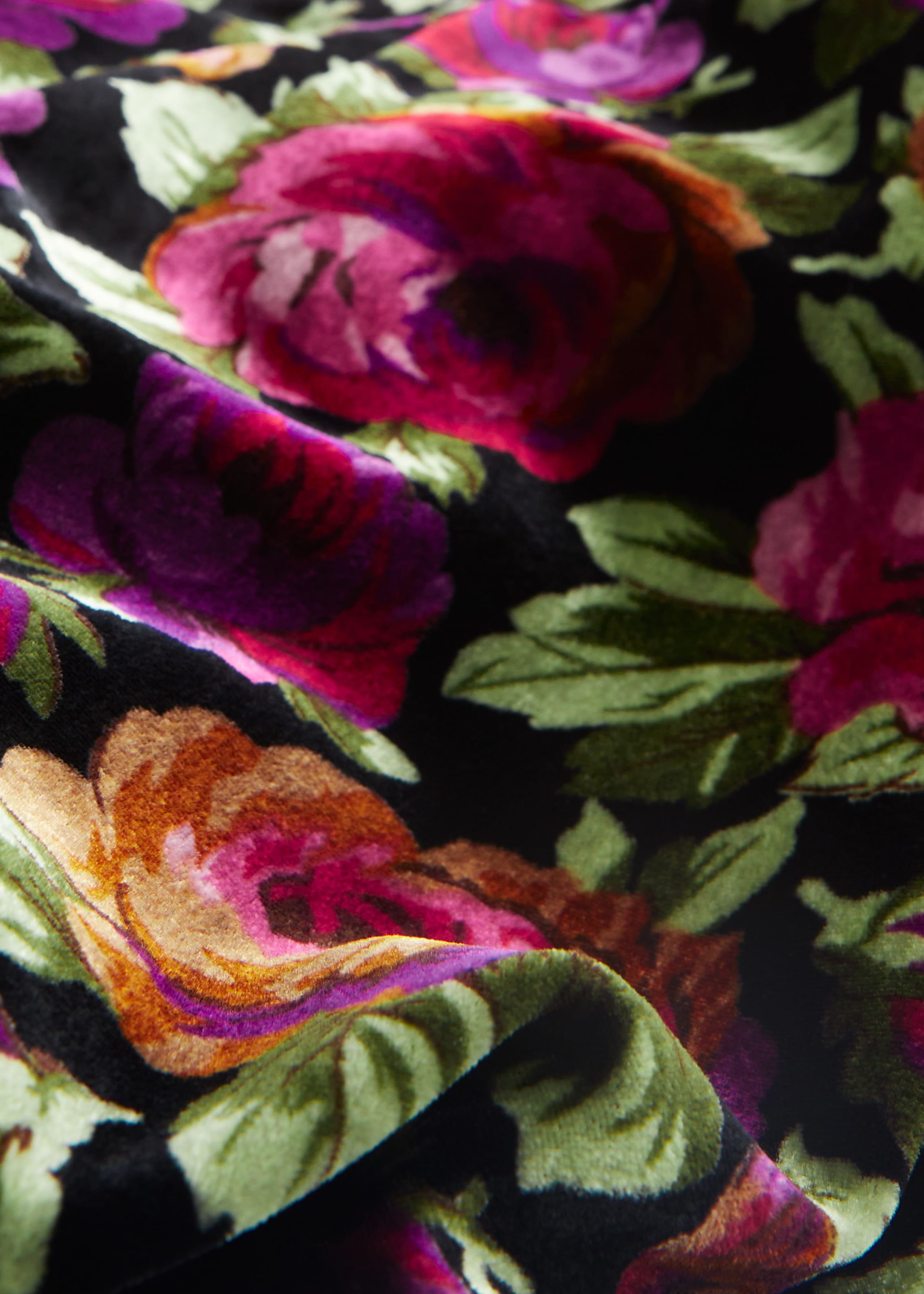 Velvet Wrap Mini Dress - {{variantName}} - Descriptive Detail