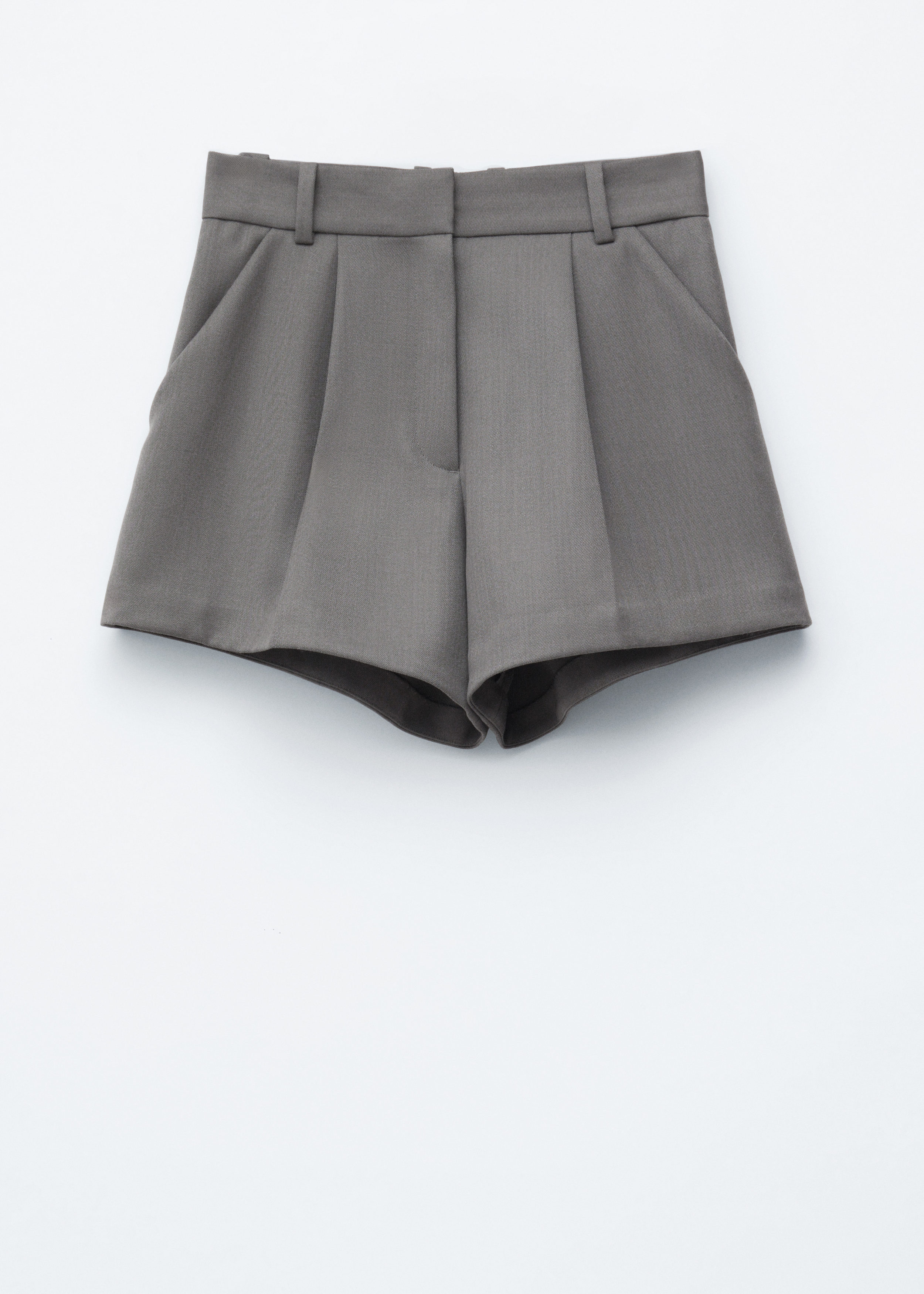 Press-Crease Wool Shorts - Grey - Shorts - & Other Stories US