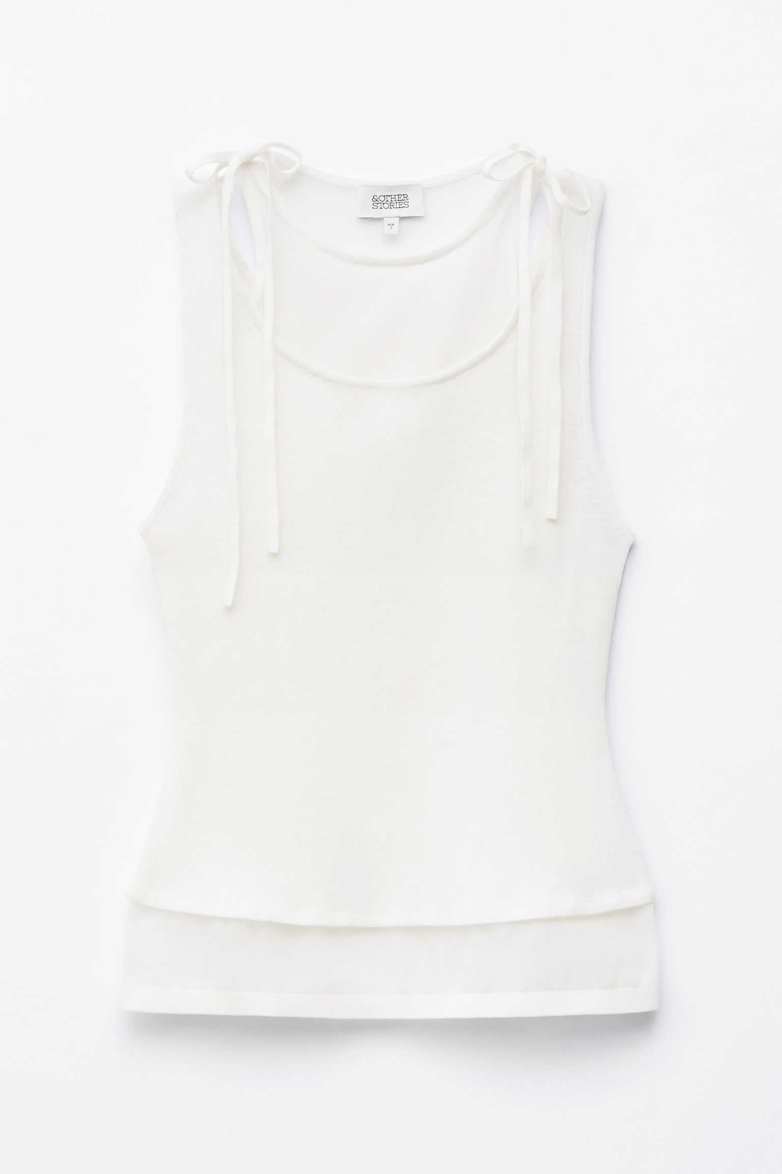 Linne i dubbla lager - Vit - 2