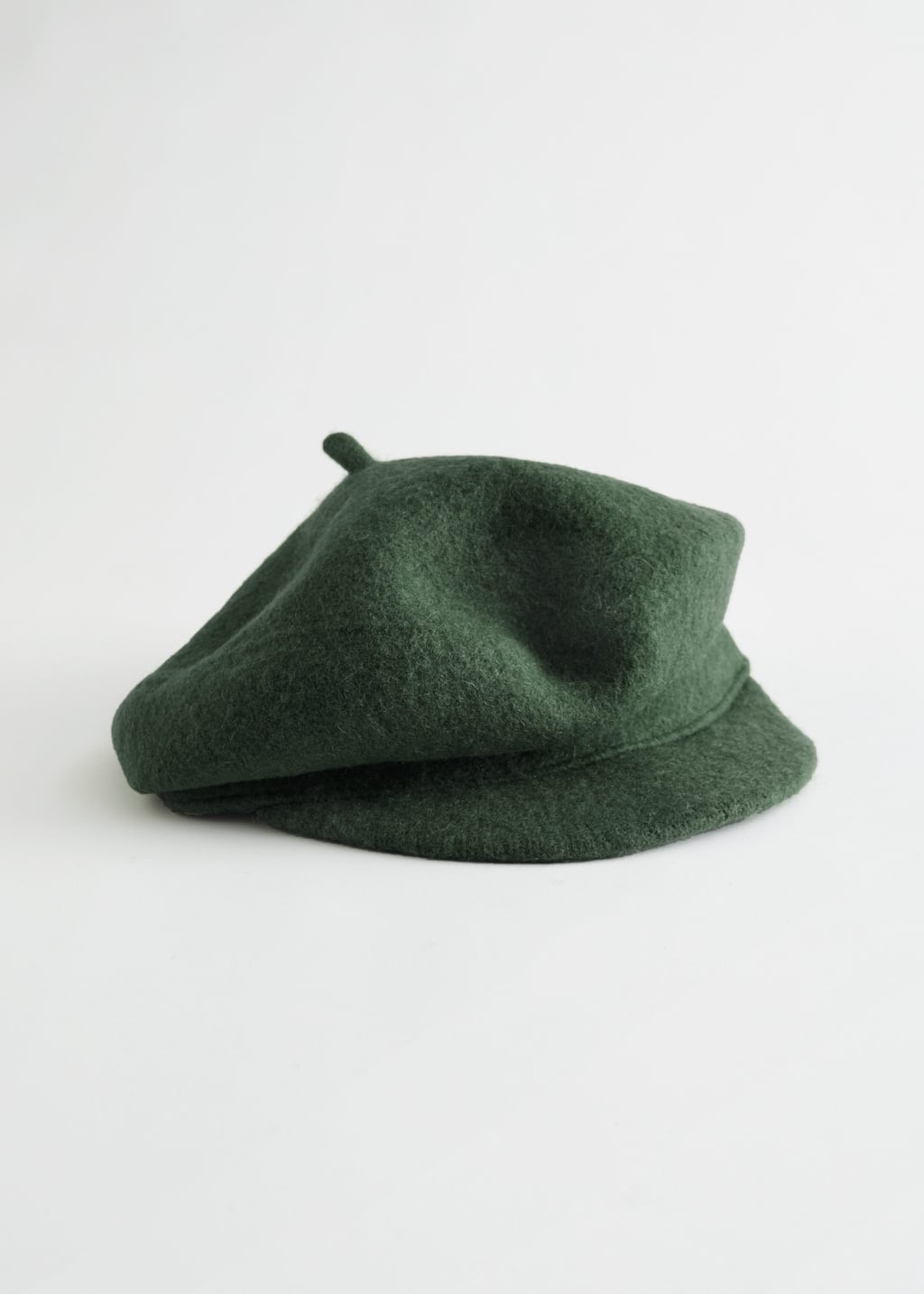 WoolBakerBoyCap - Dark Green - Bodegón