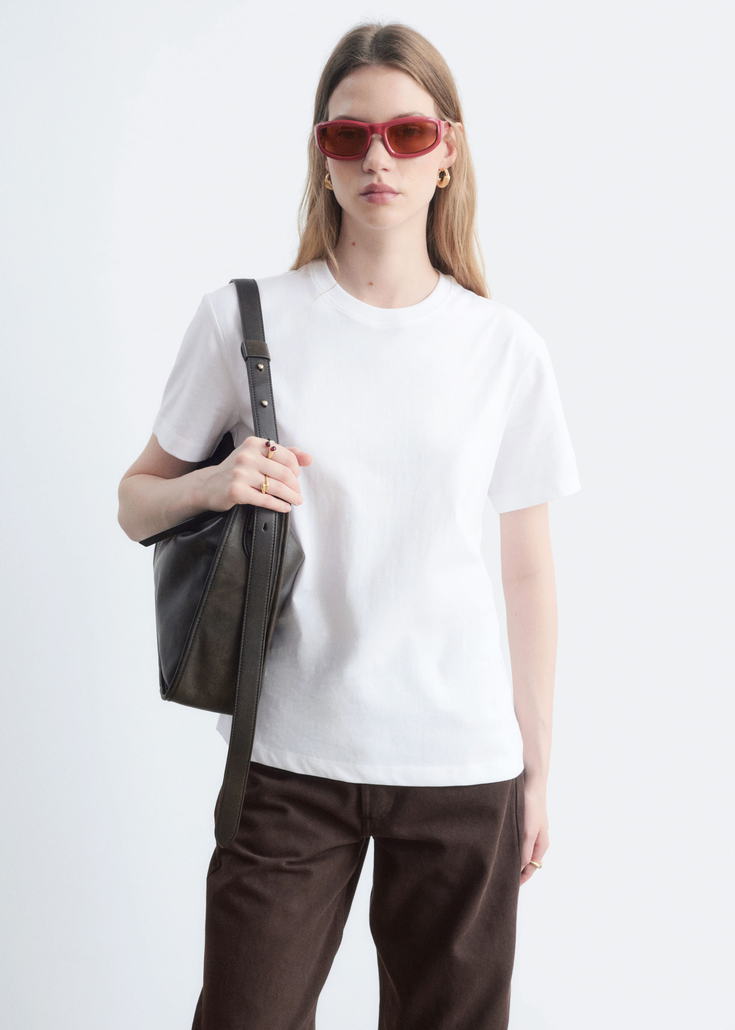Cotton Crew-Neck T-Shirt - White - Still Life
