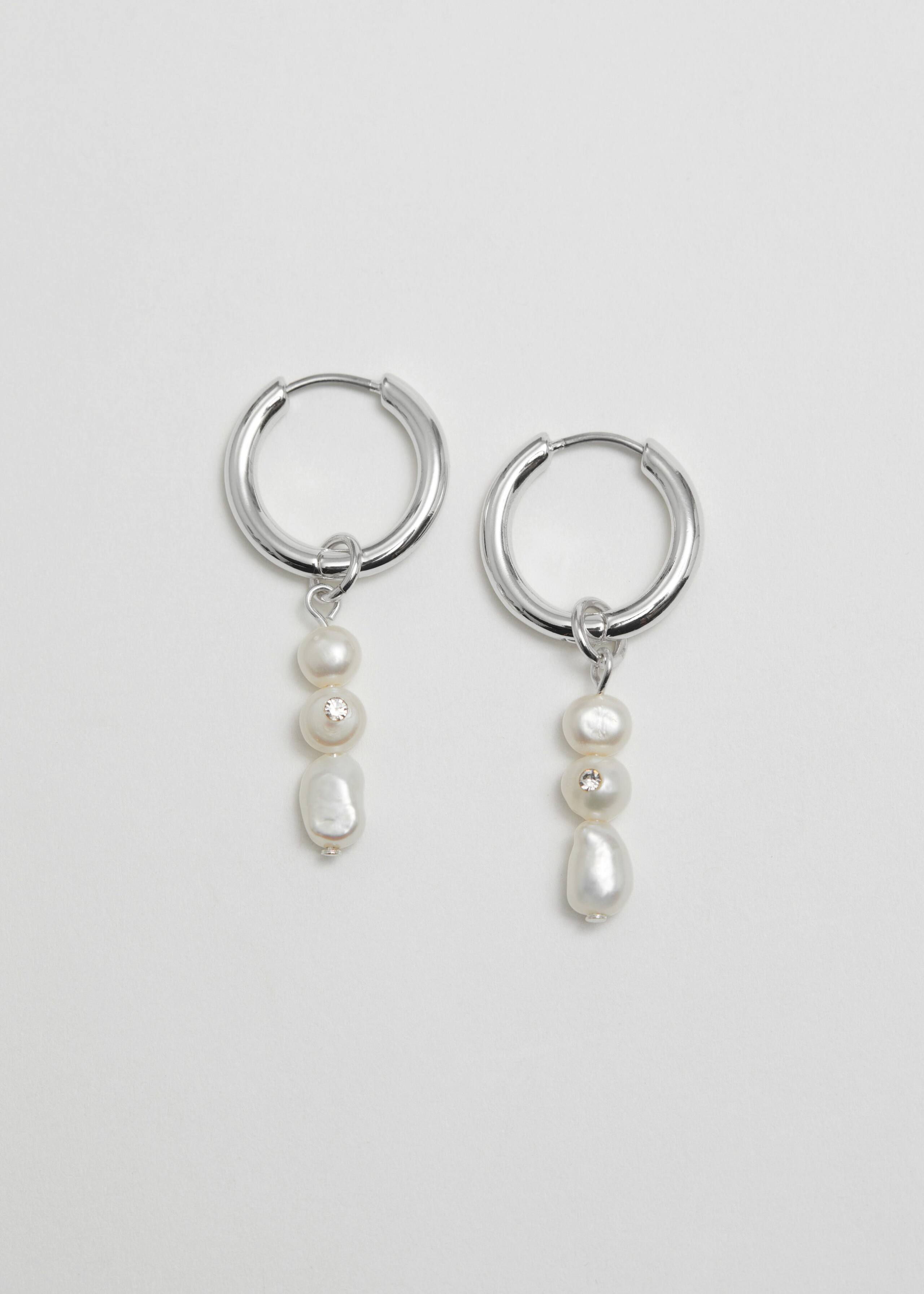 Boucles d’oreilles avec perles de culture - Argenté - Still Life