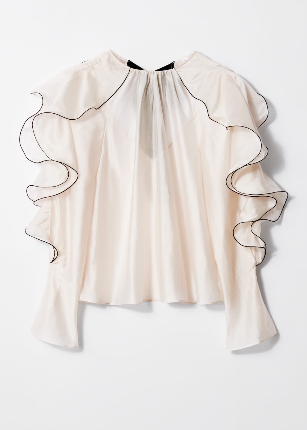 Flounced Blouse - Cream - Still Life