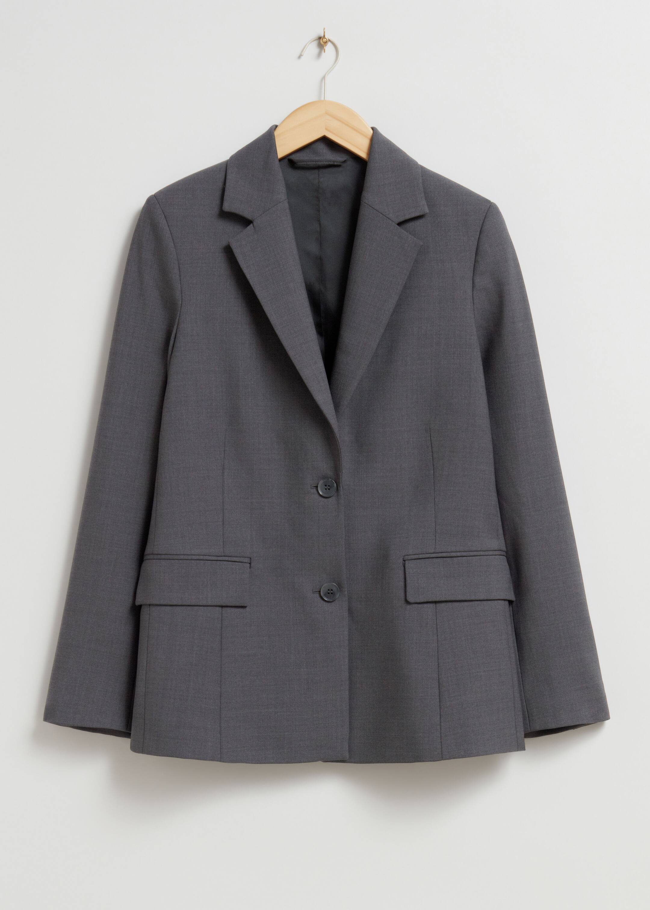 Größeres Bild ansehen: Einreihiger Blazer - Gedecktes Grau - Ladies | H&M DE 1