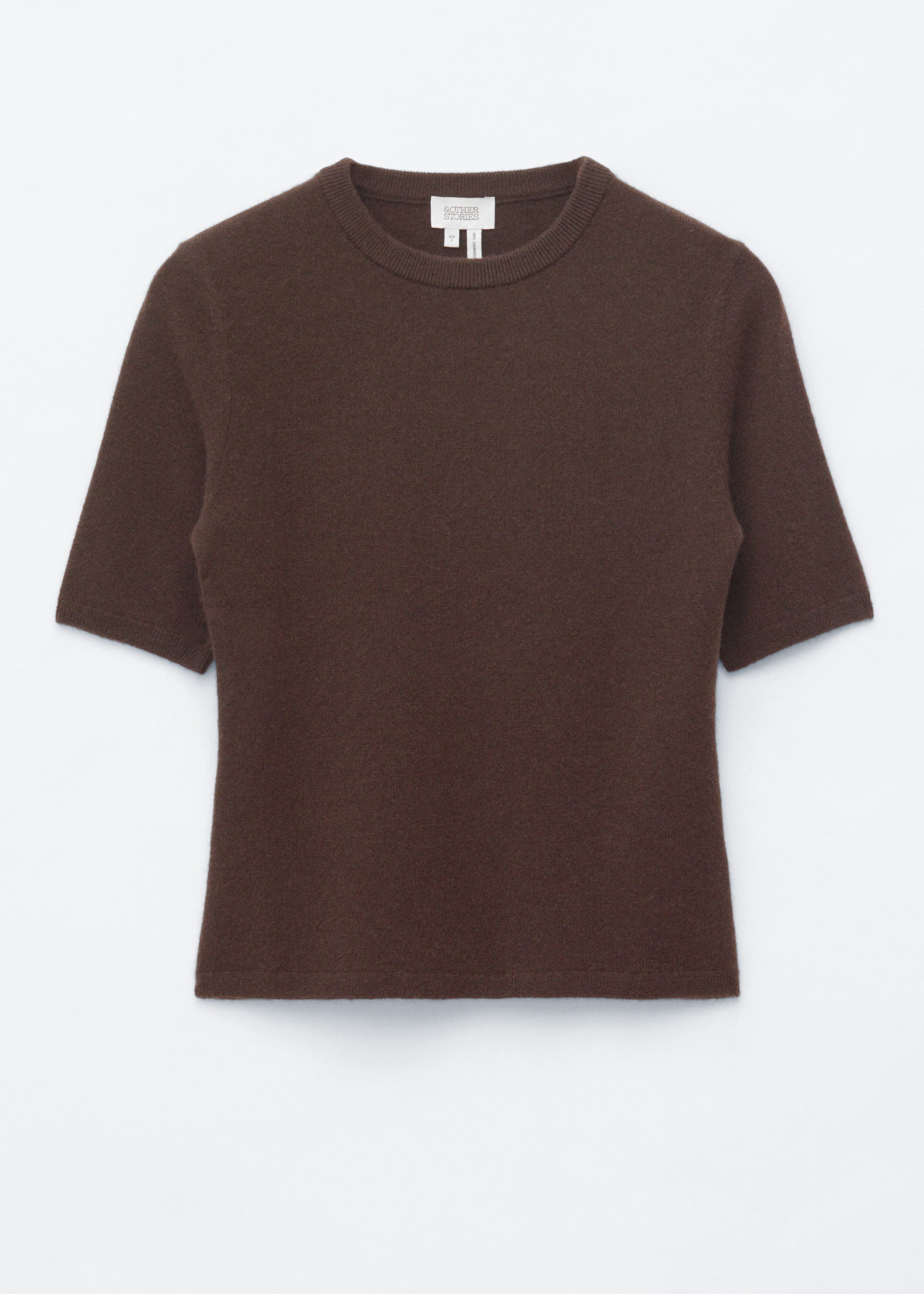 Short-Sleeve Cashmere Top - Blue - Still Life