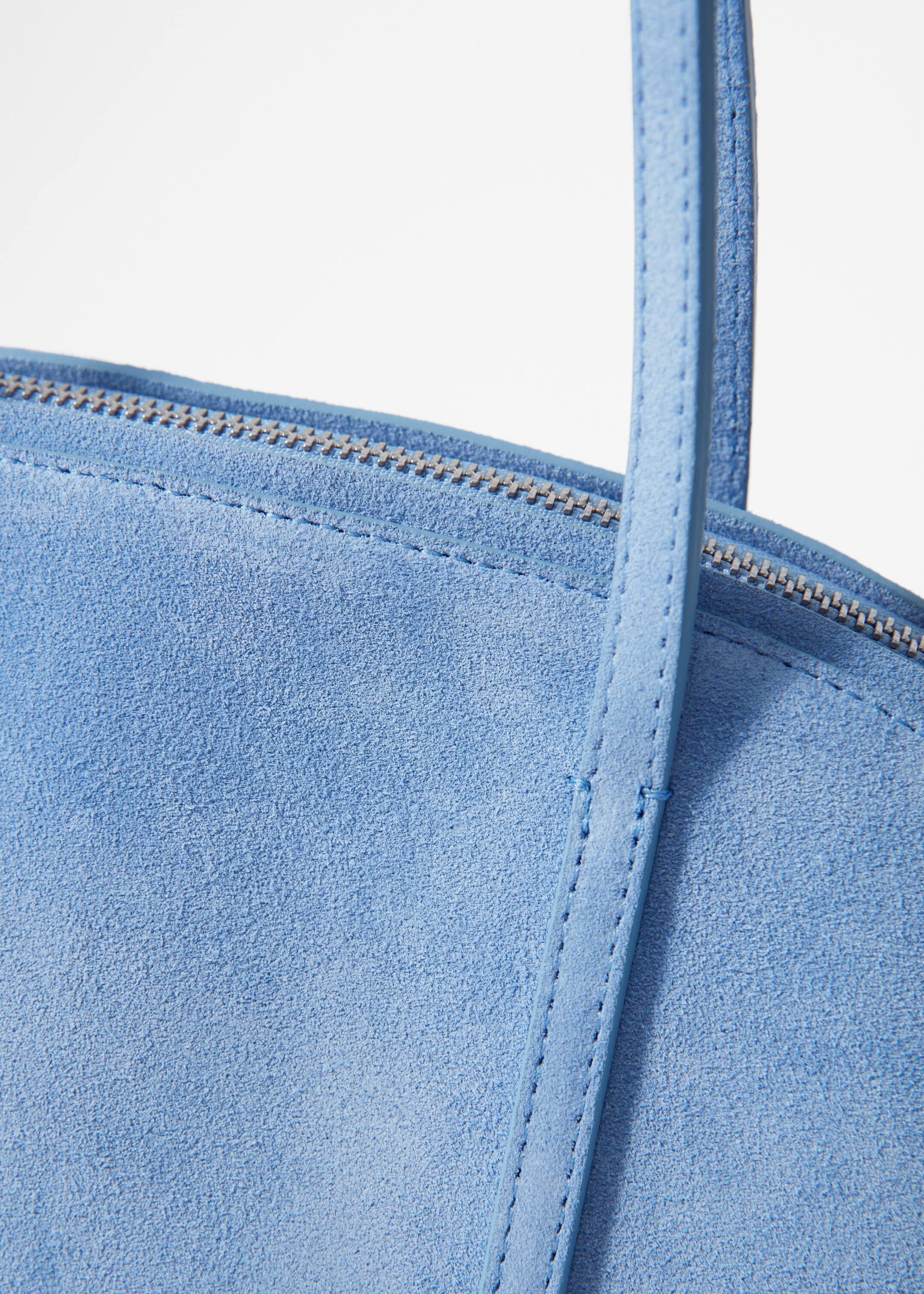 Visualizza immagine più grande: Borsa bowling in pelle scamosciata - Azzurro - DONNA | H&M IT 5