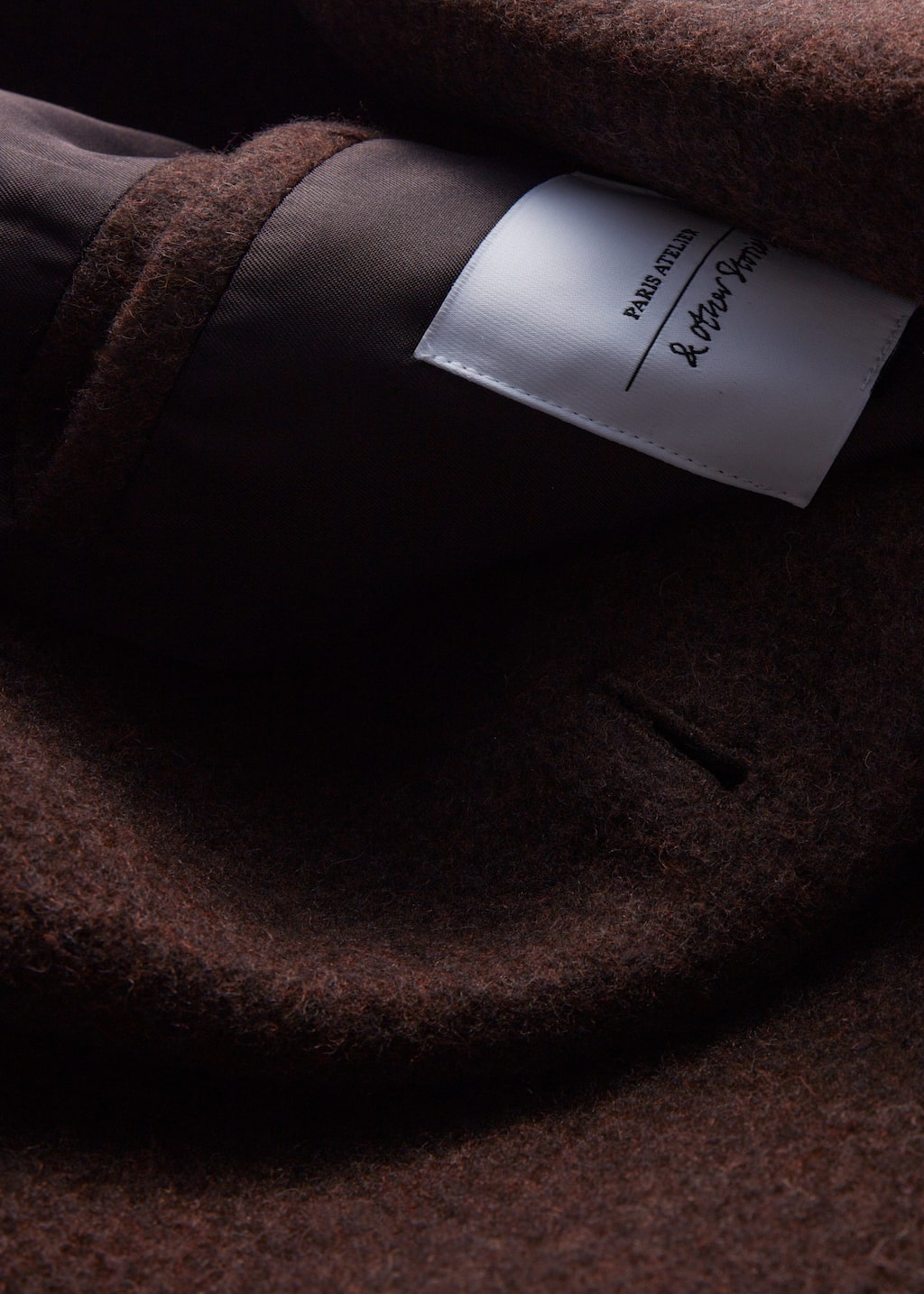 Double-Breasted Wool Coat - {{variantName}} - Descriptive Detail