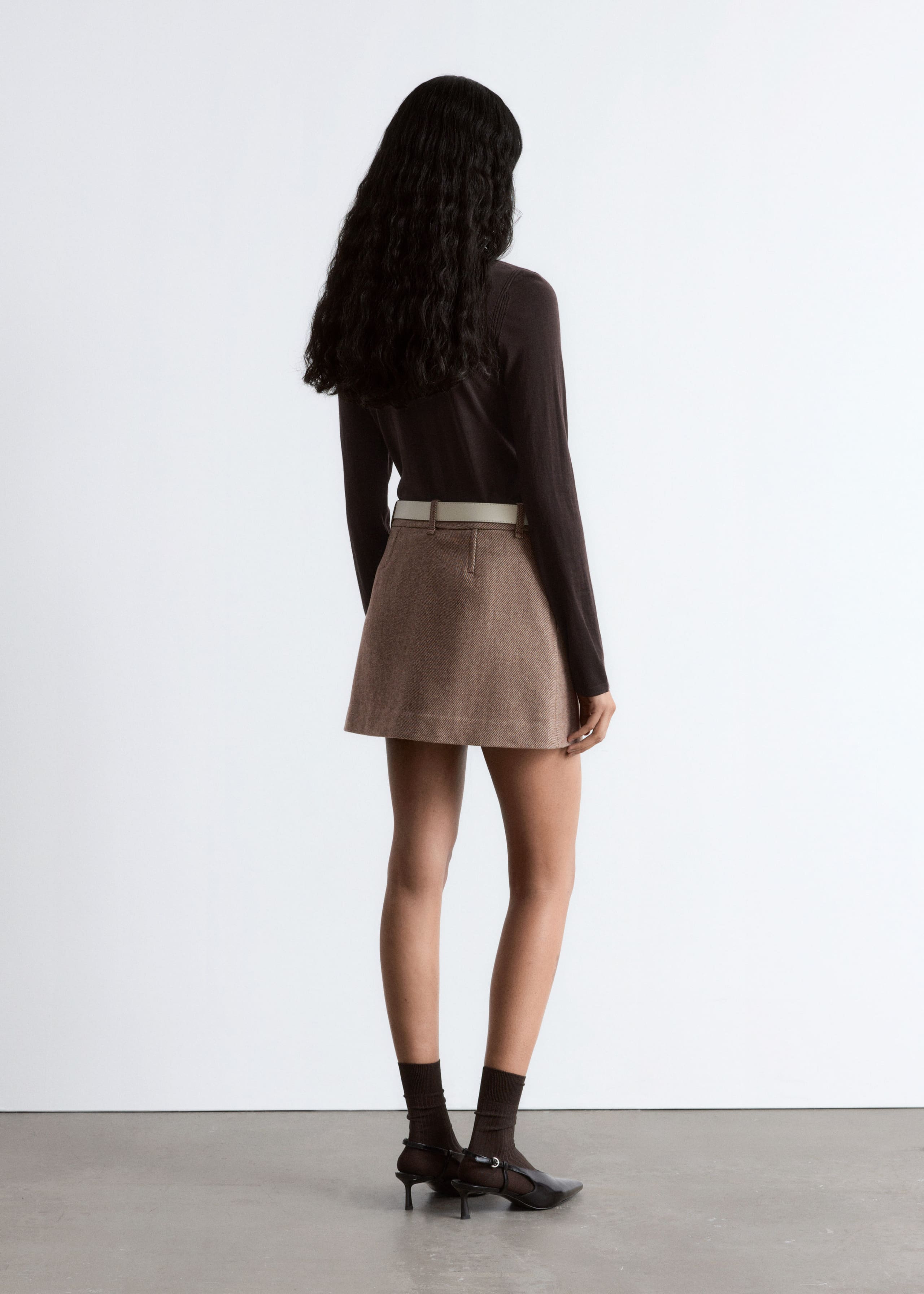 Image of Rollkragenpullover aus fein gestrickter Wolle
