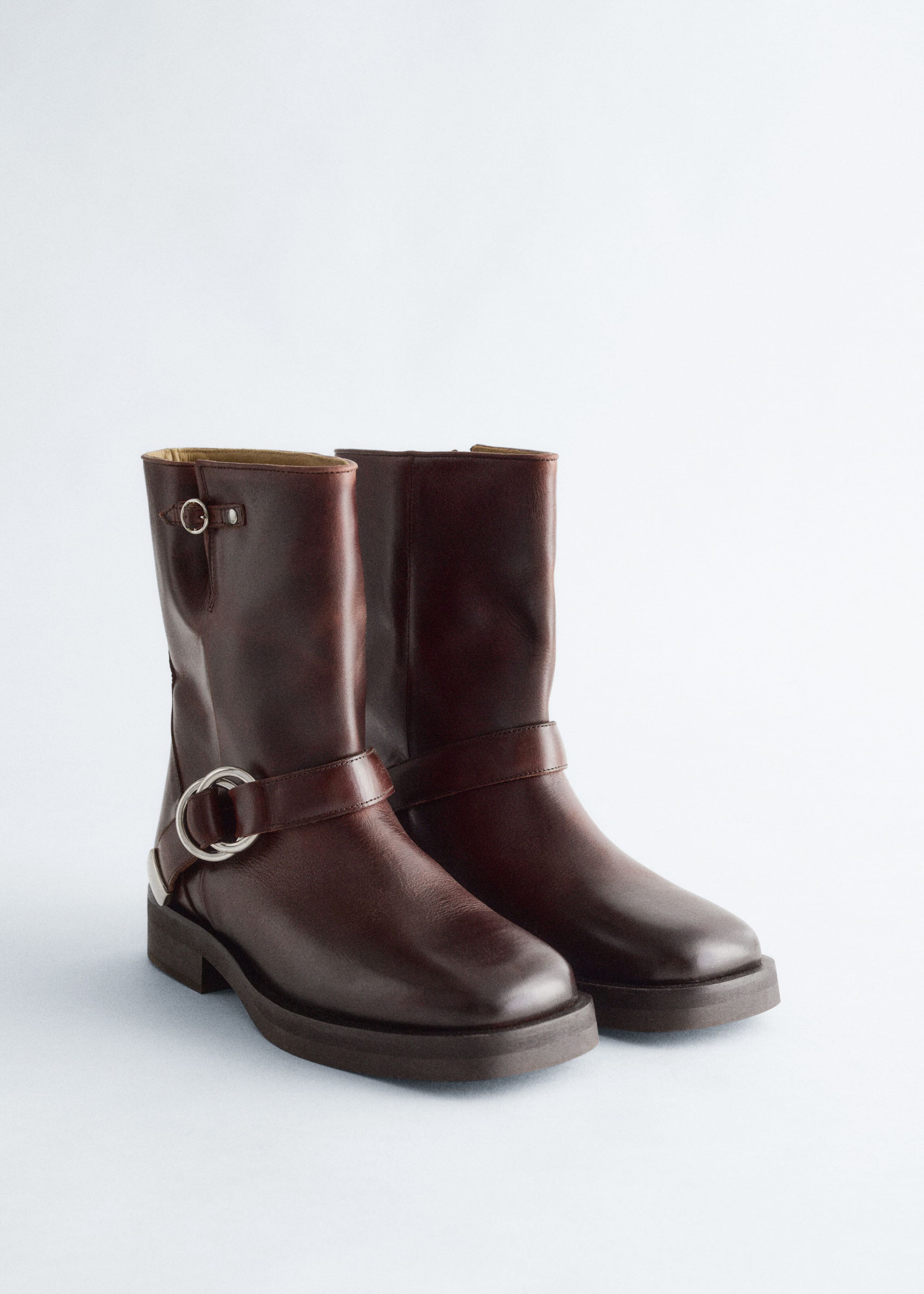 Image of Leather Biker Boots