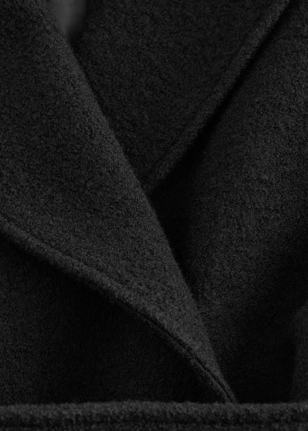 Image of Voluminous Belted Wool Coat