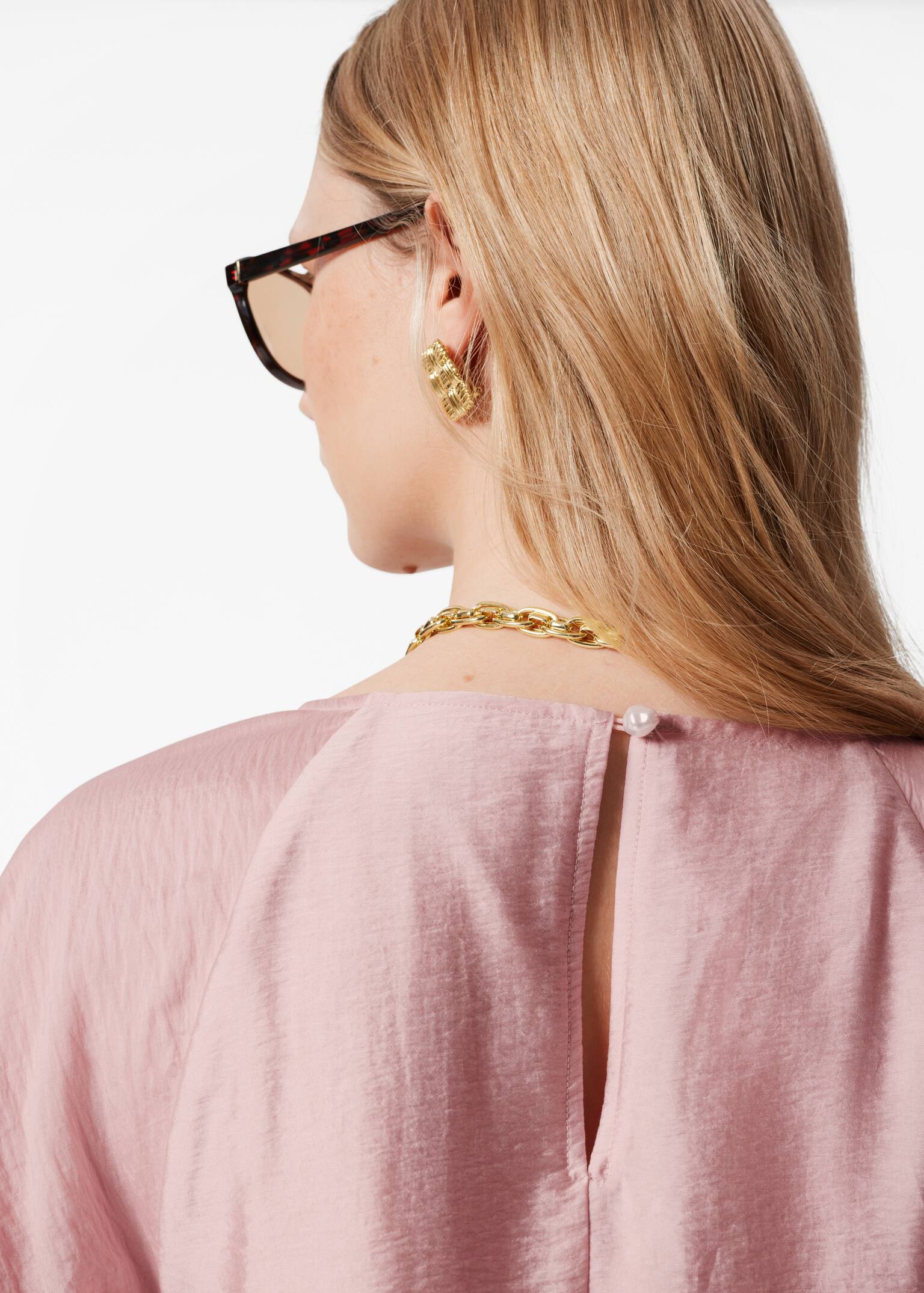 Minivestido con mangas abullonadas - Rosa claro/Blanco/Floral azul/Estampado floral rojo - 4