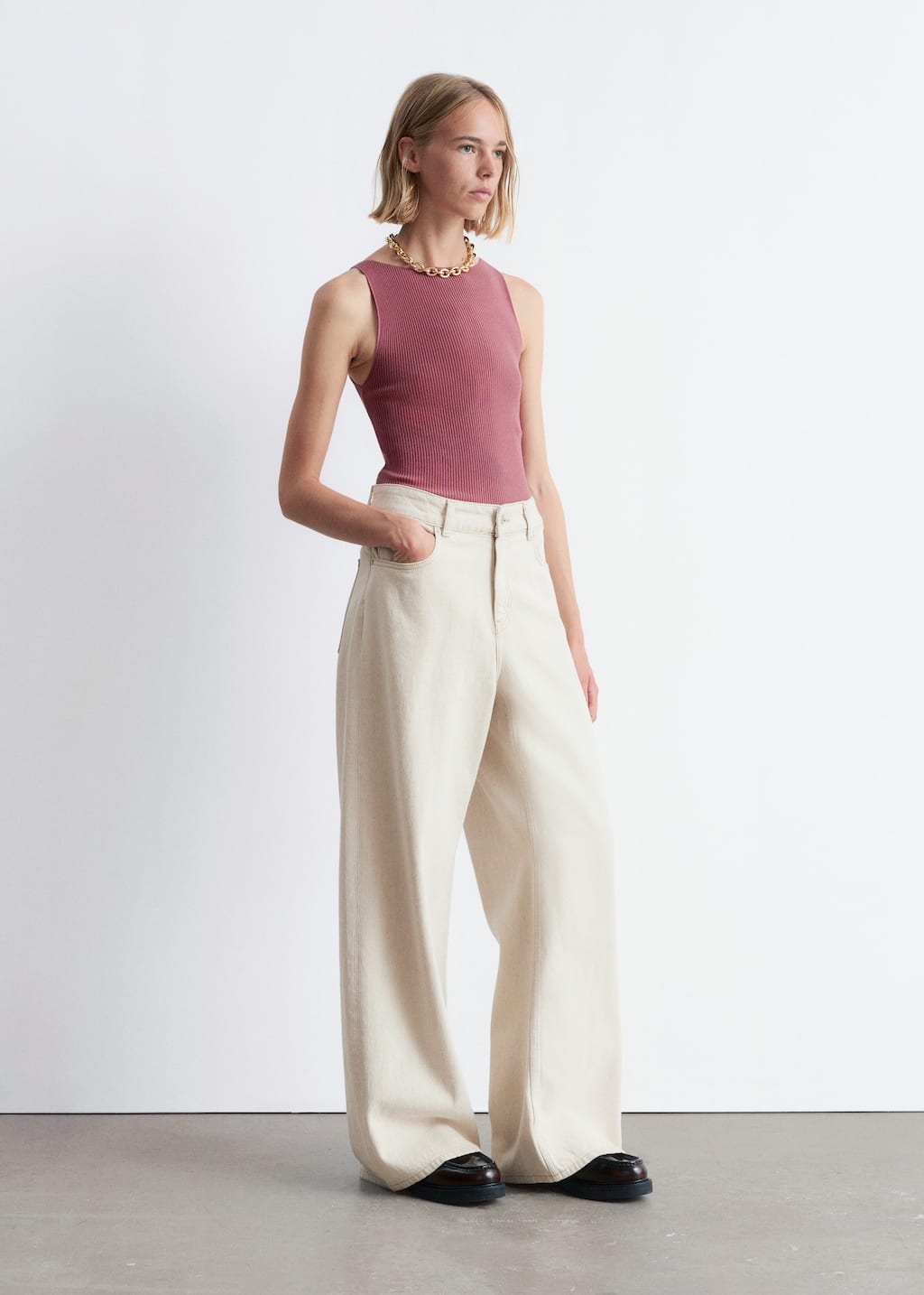Image of Rib-Knit Tank Top