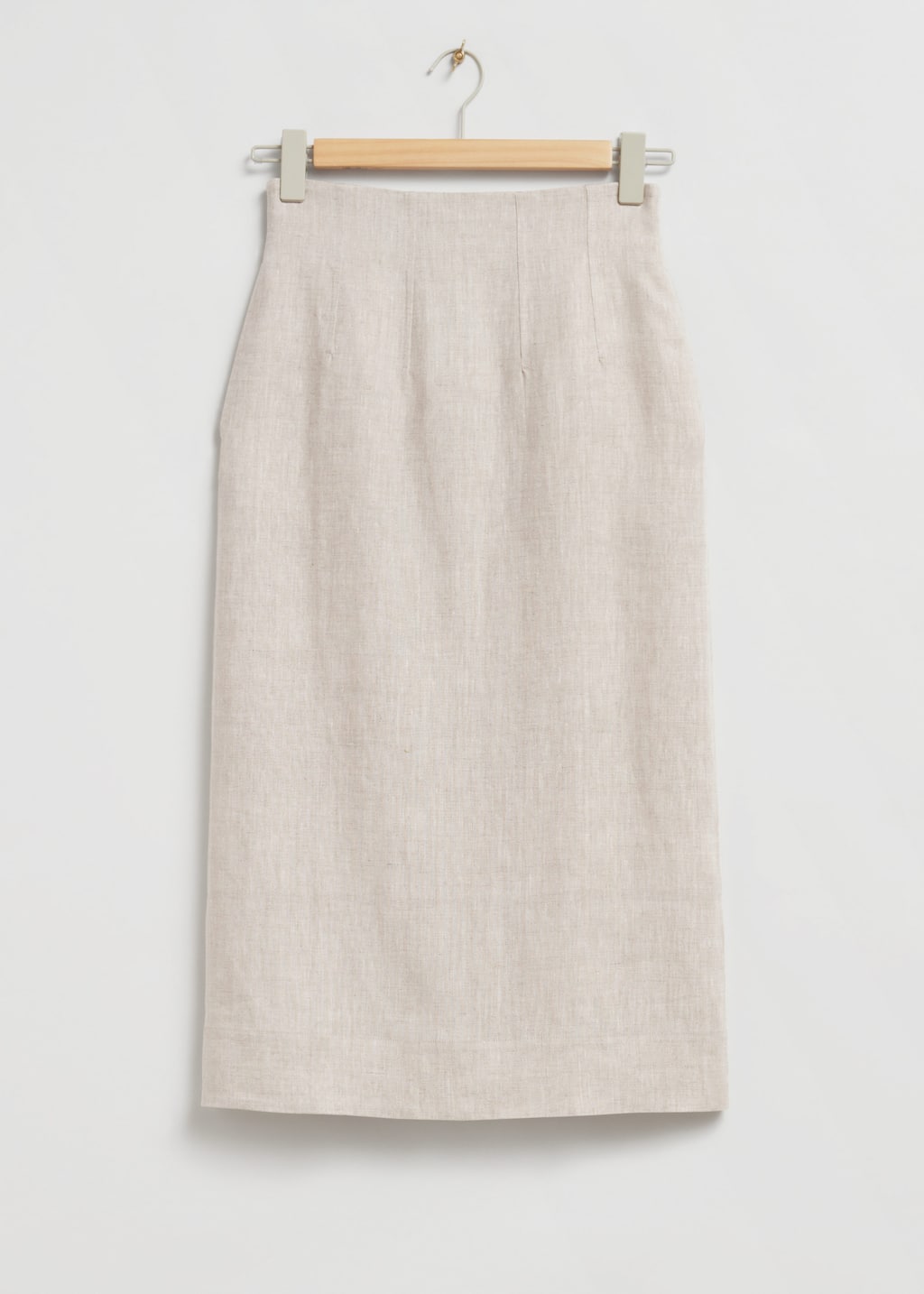Corset Style Midi Skirt - Dusty Beige - Still Life