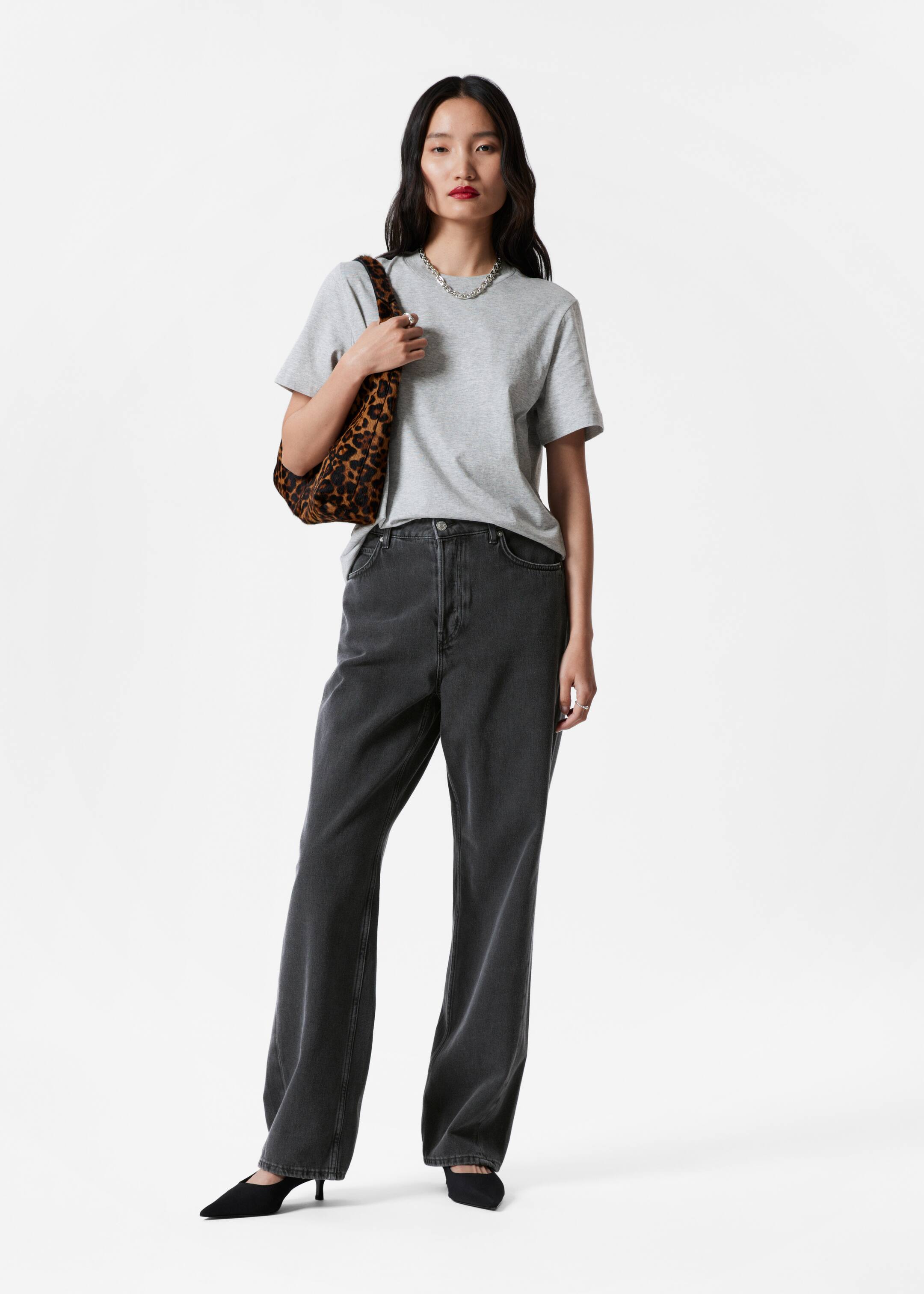 Visualizza immagine più grande: T-shirt girocollo - Grigio - DONNA | H&M IT 3