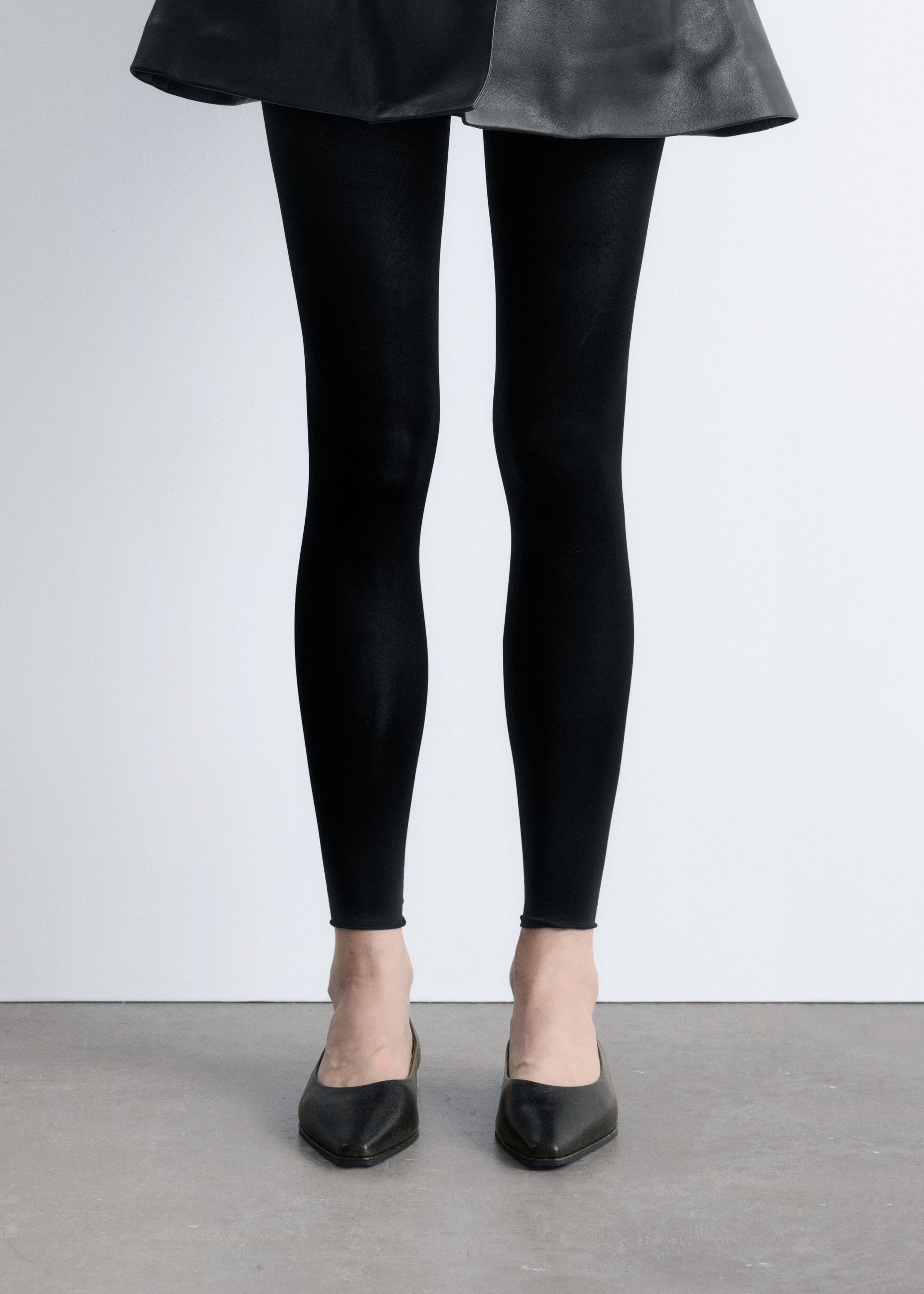 Image of Flache Ballerinas aus Leder