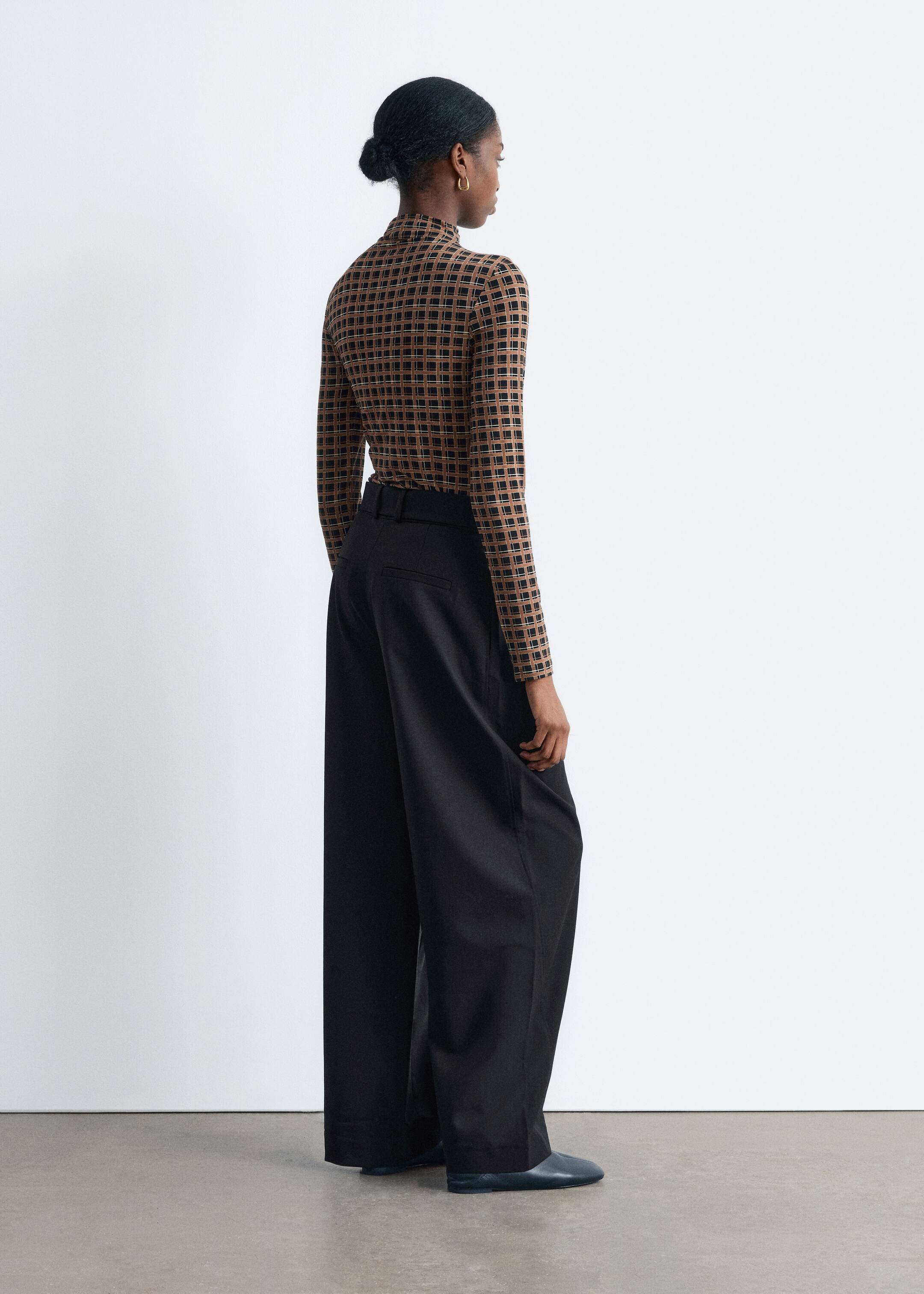 Grotere afbeelding bekijken: Elegante broek met gebogen pijpen - Zwart - DAMES | H&M NL 5