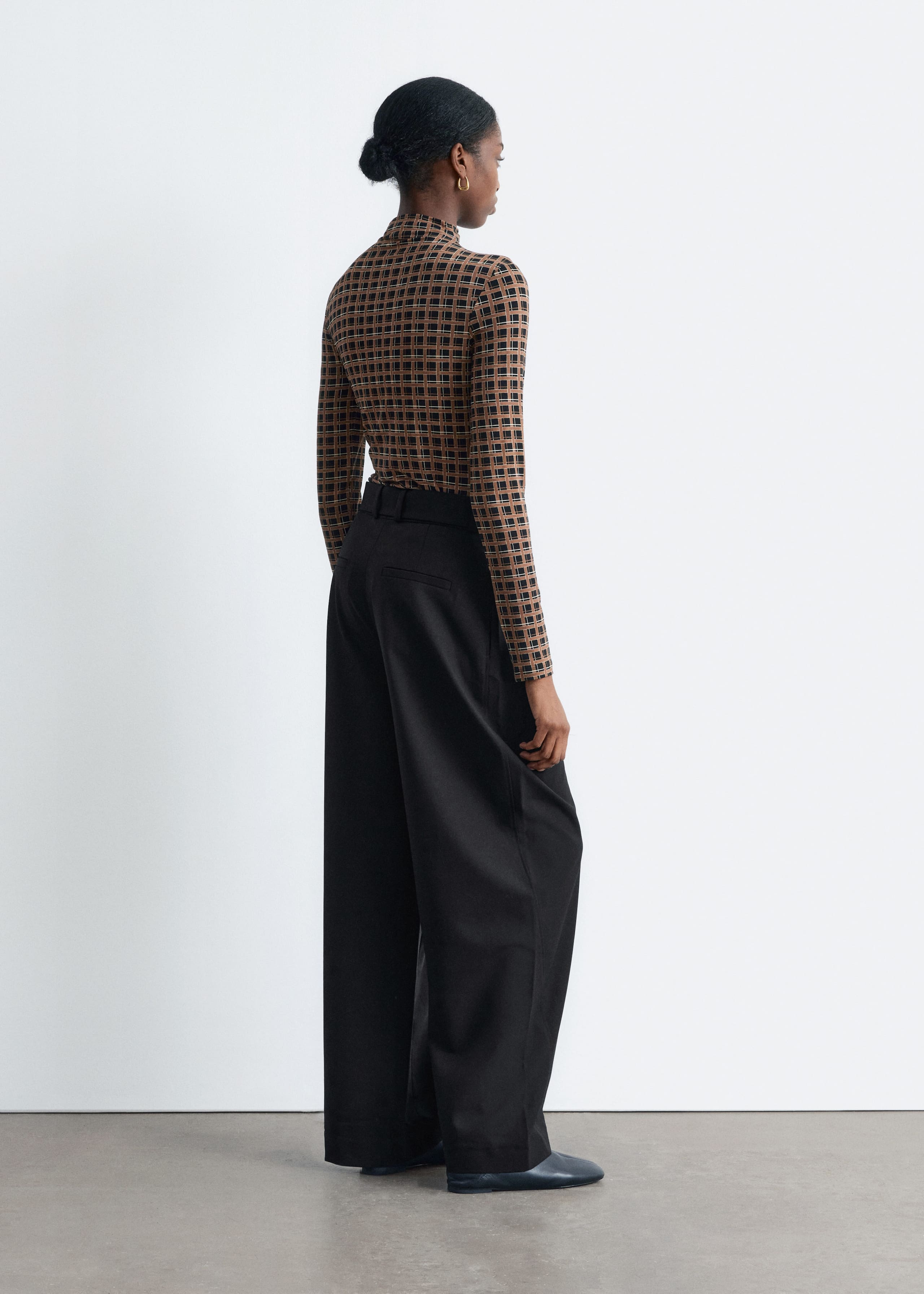Image of Tailored Barrel-Leg Trousers