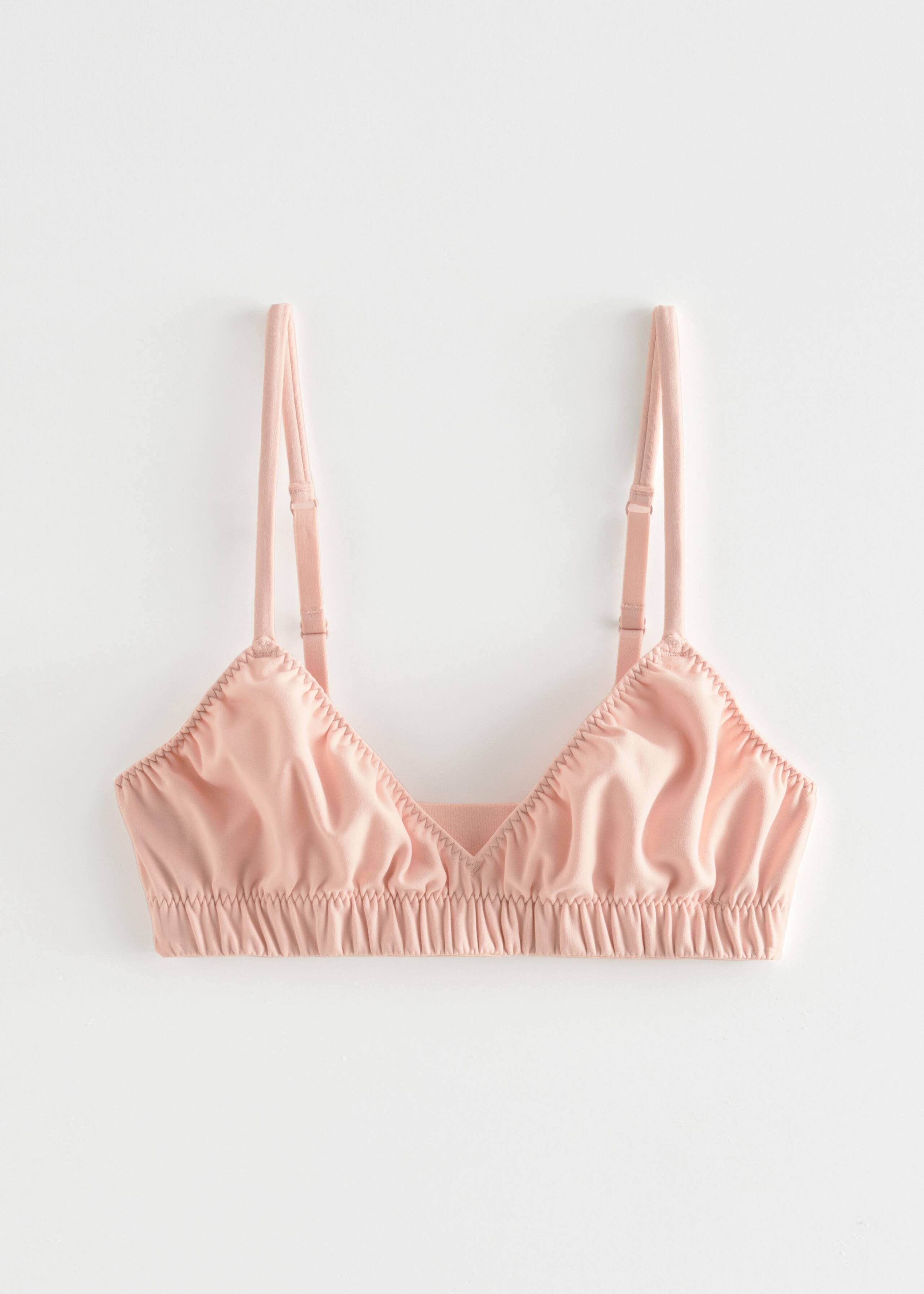 Gathered Triangle Soft Bra - Pink - Still Life