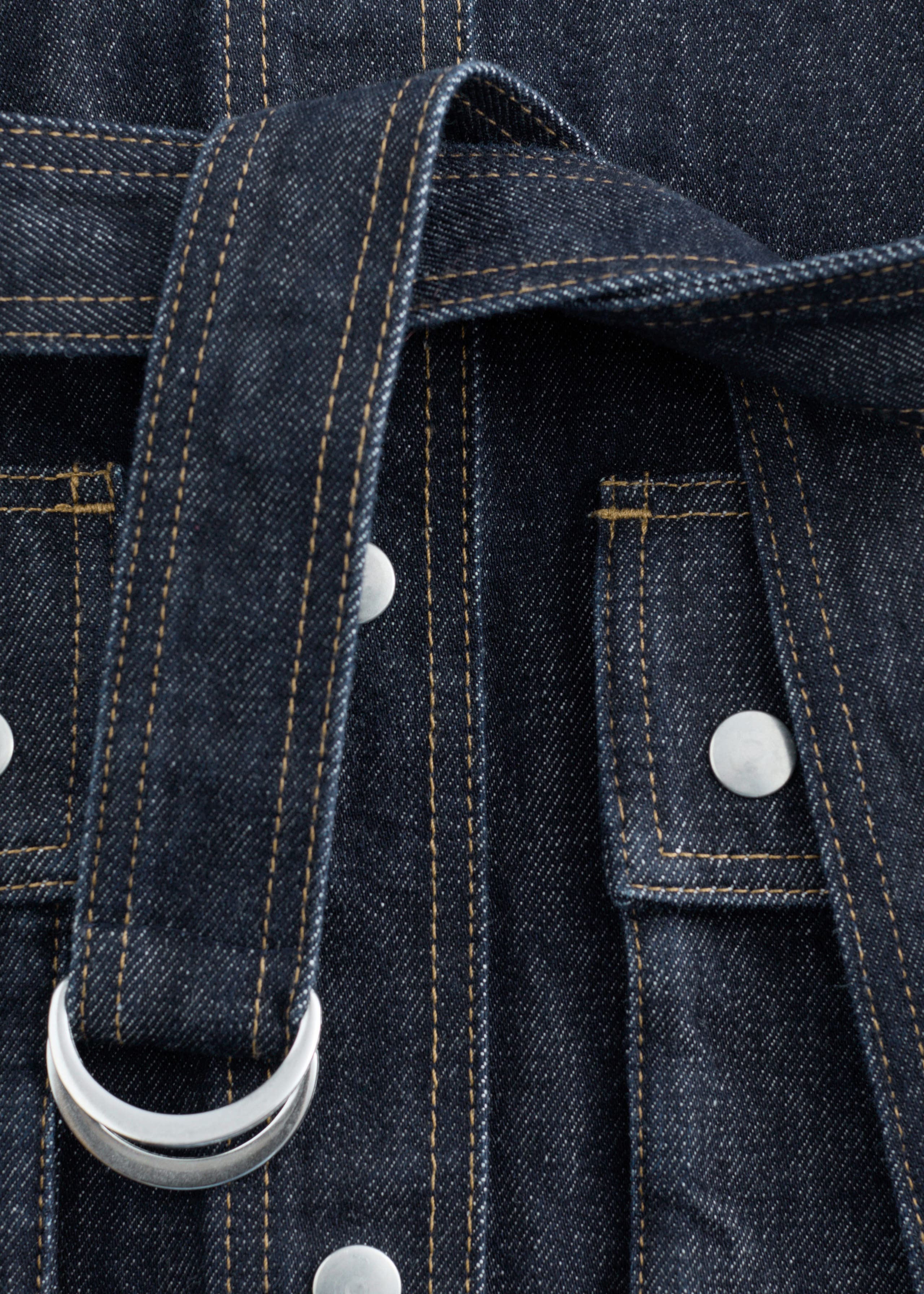 Image of Tie-Belt Denim Jacket