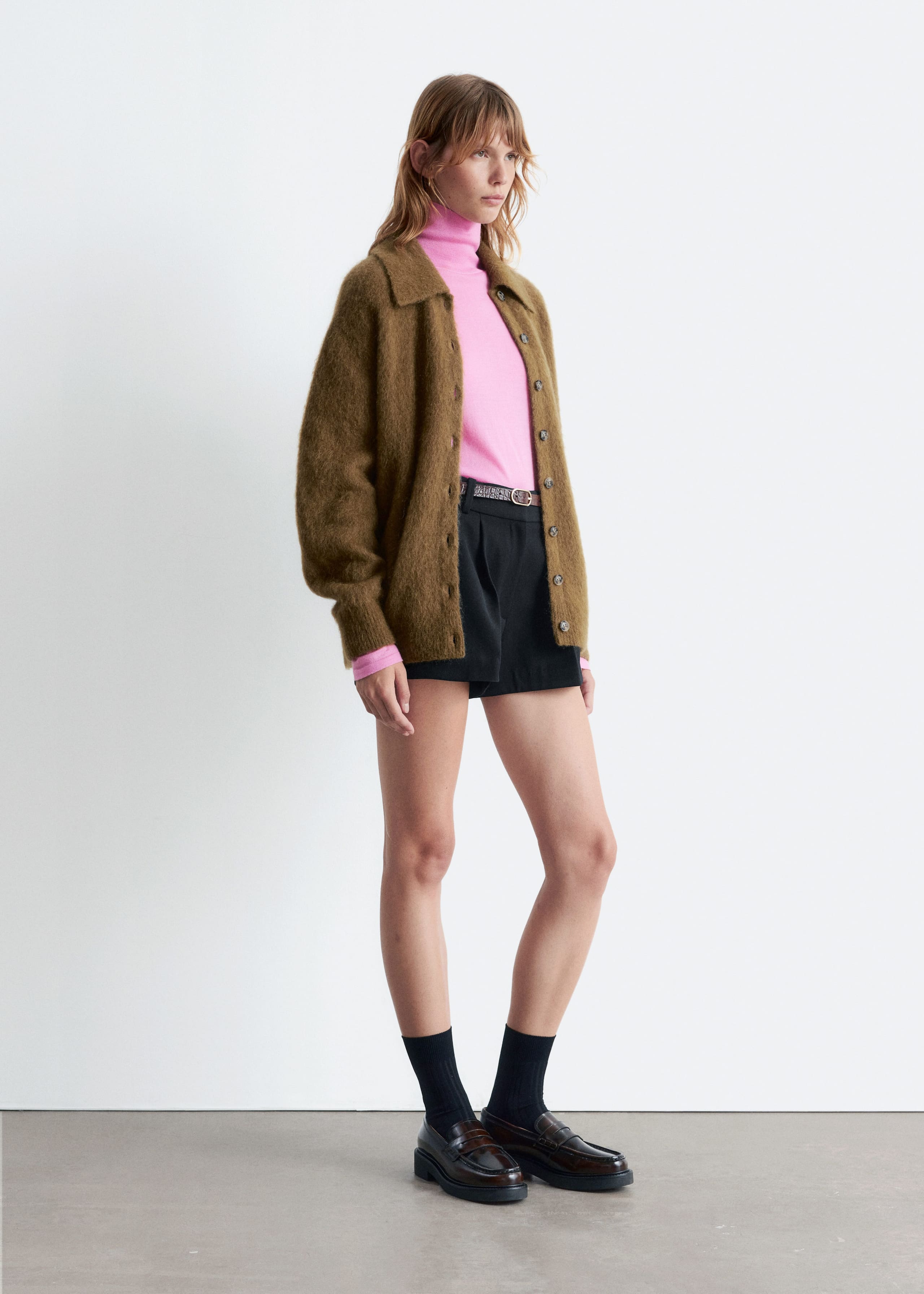 Image of Press-Crease Wool Shorts