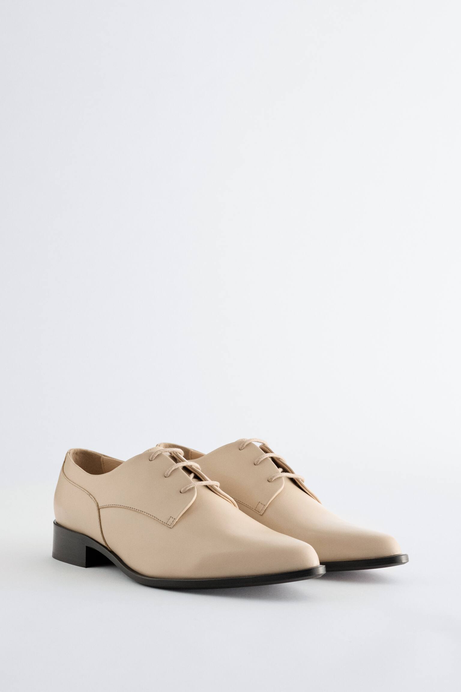 Chaussures derbies en cuir - Cream/Noir - 7