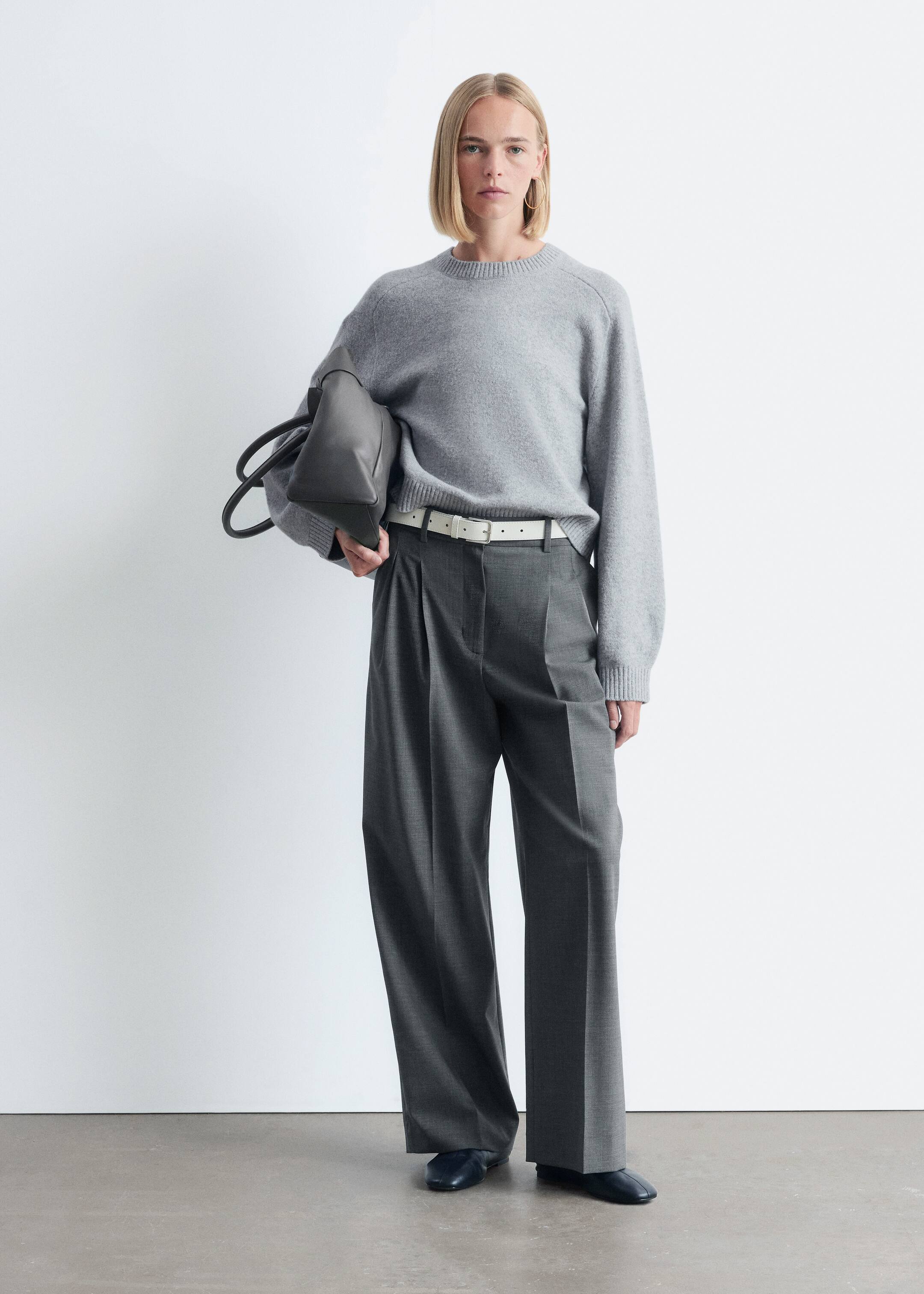 Ver imagem maior: Camisola de malha - Cinzento claro - SENHORA | H&M PT 2