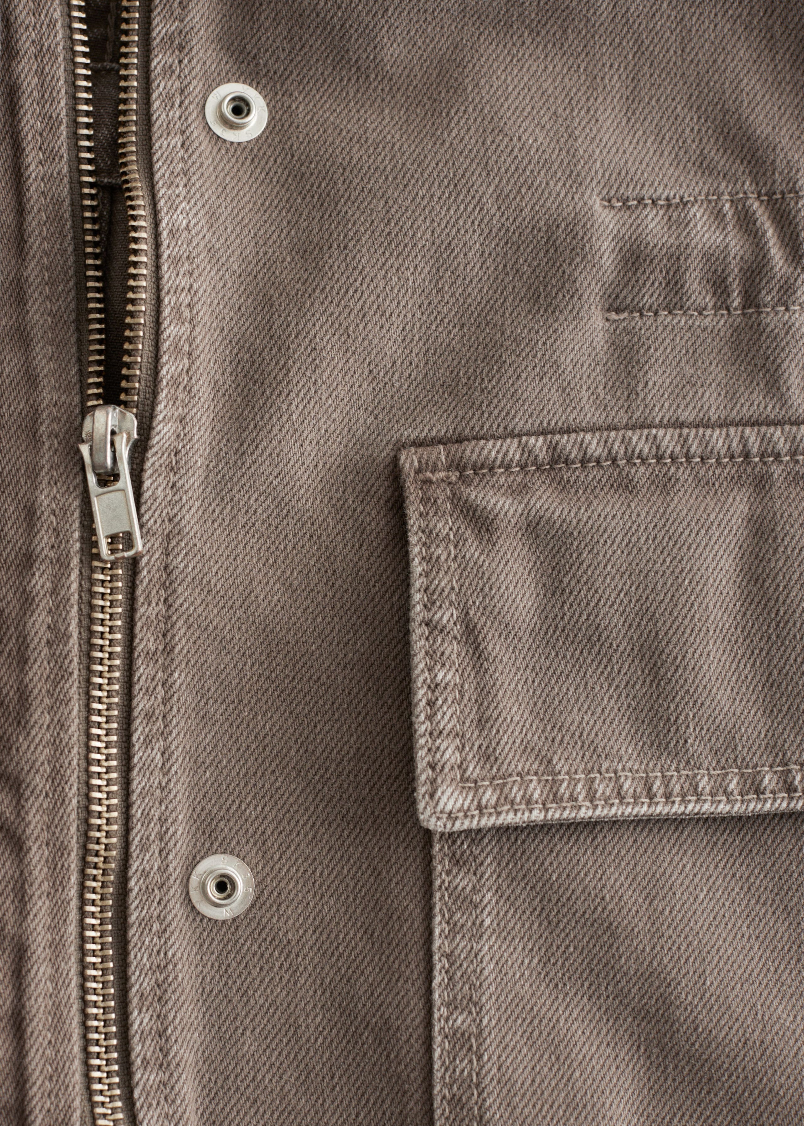 Image of Cord-Collar Denim Jacket
