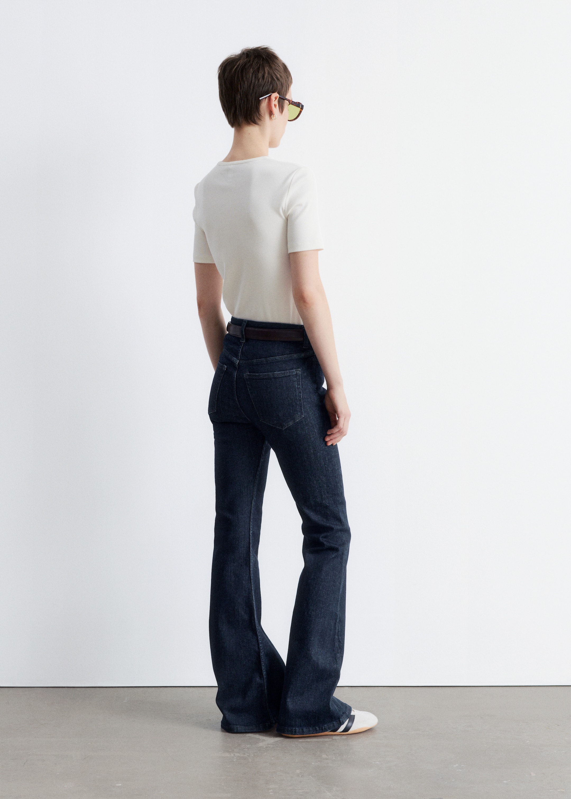 Ingrandisci l'immagine: Slim Low-Rise Bootcut Jeans - Dark Blue - DONNA | H&M CH 4